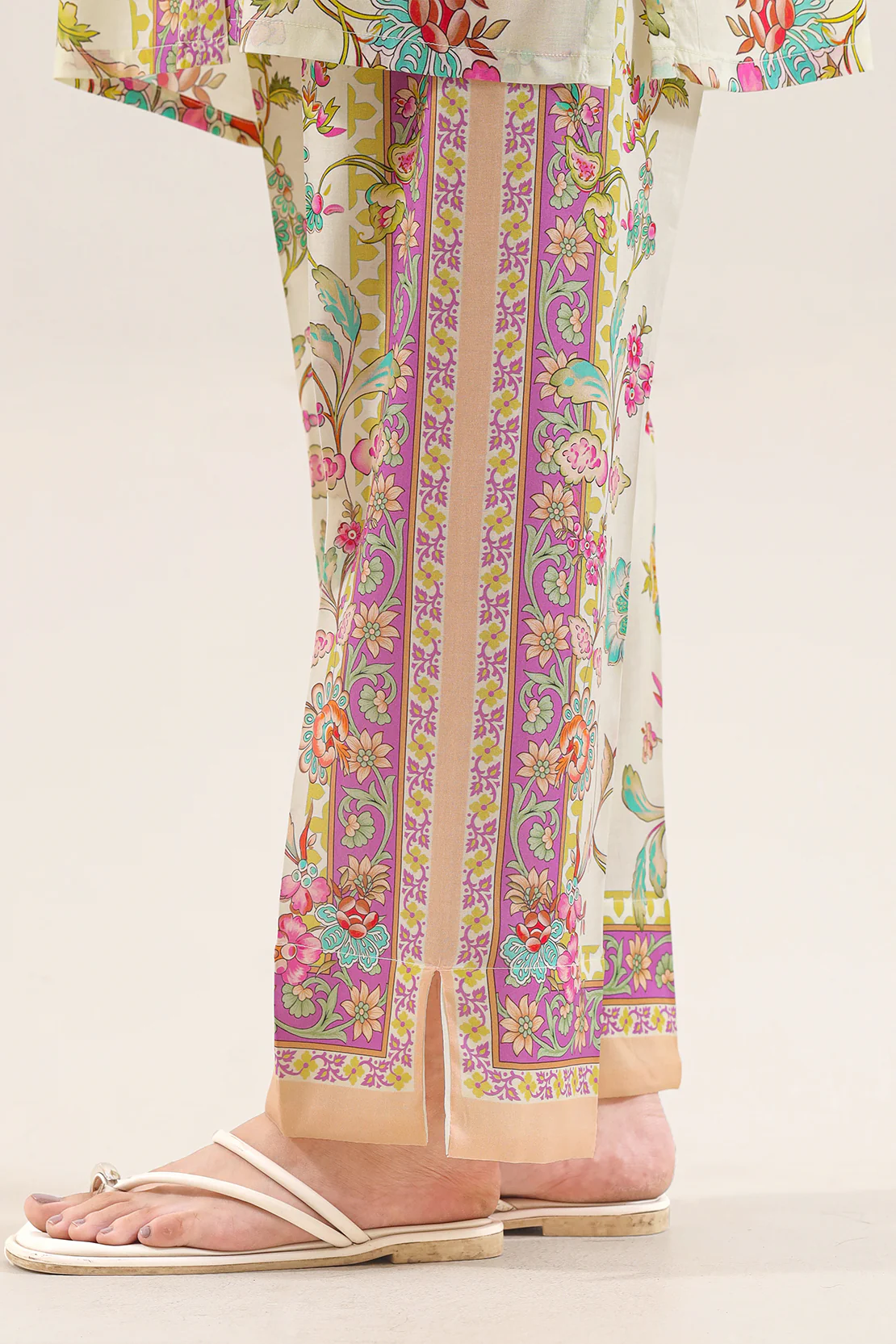 Printed Silk Touch Stitched 2 Piece (Shirt/Trouser) - Image 5