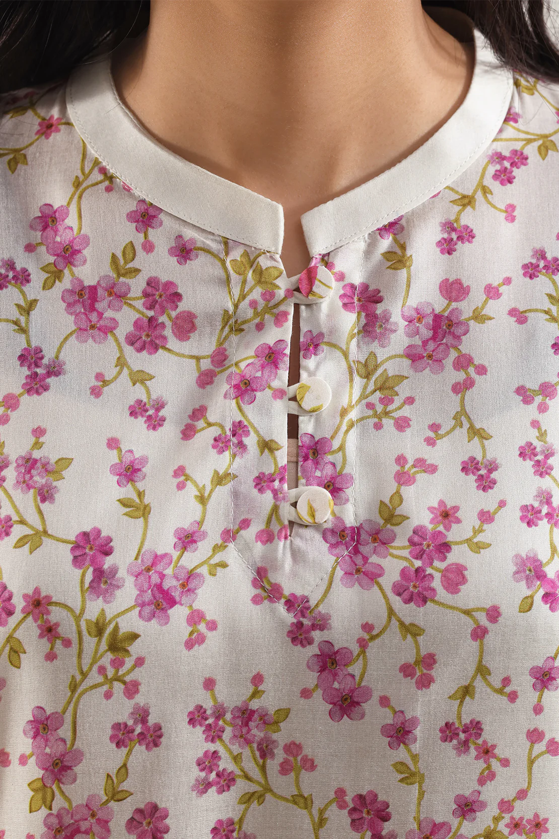 Printed Silk Touch Stitched 2 Piece (Shirt/Trouser) - Image 4
