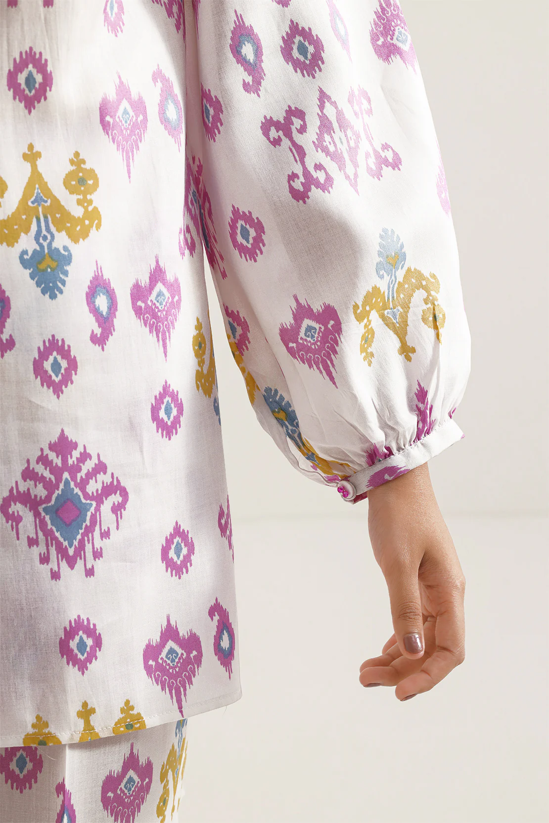 Printed Silk Touch Stitched 2 Piece (Shirt/Trouser) - Image 5