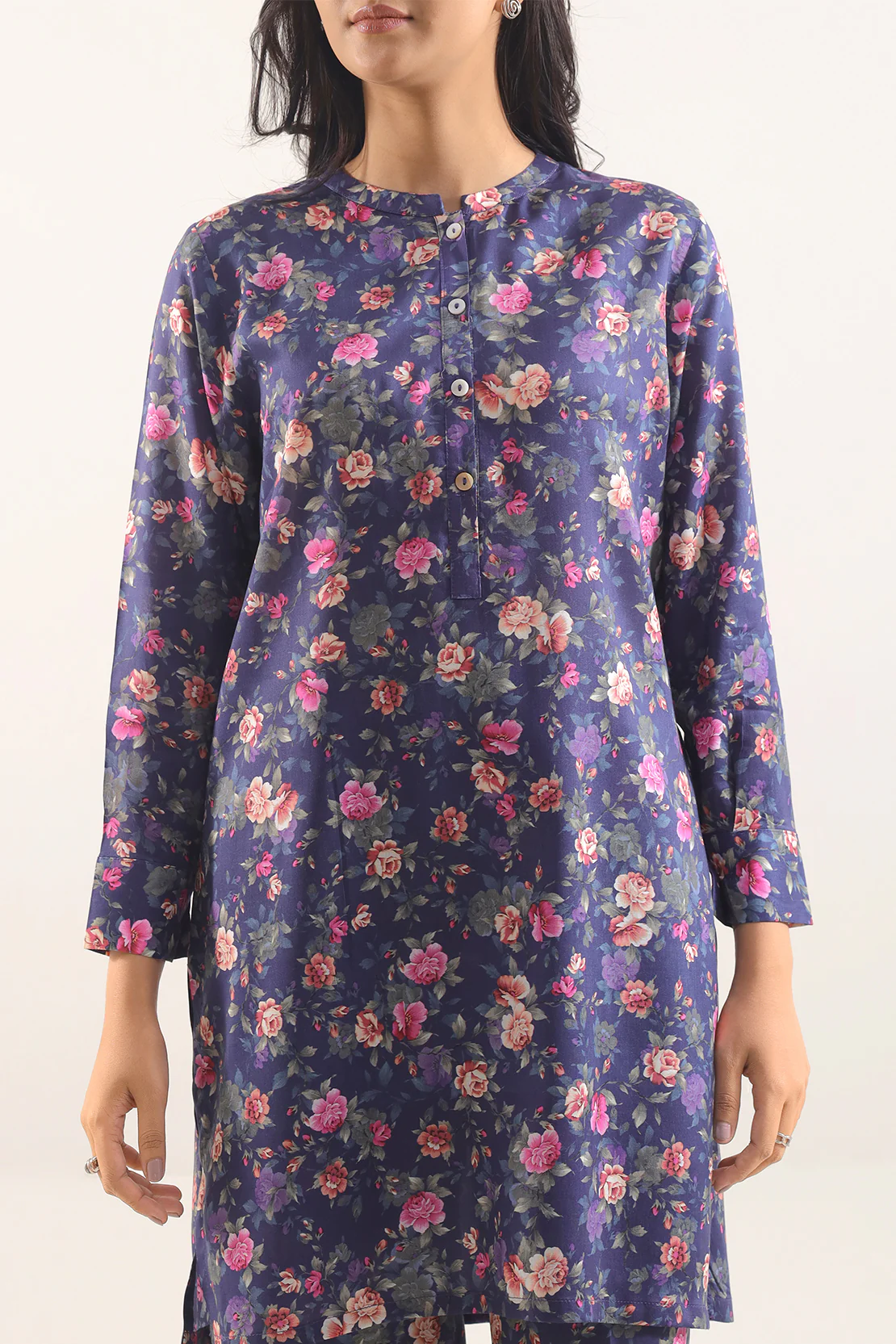 Printed Silk Touch Stitched 2 Piece (Shirt/Trouser) - Image 2