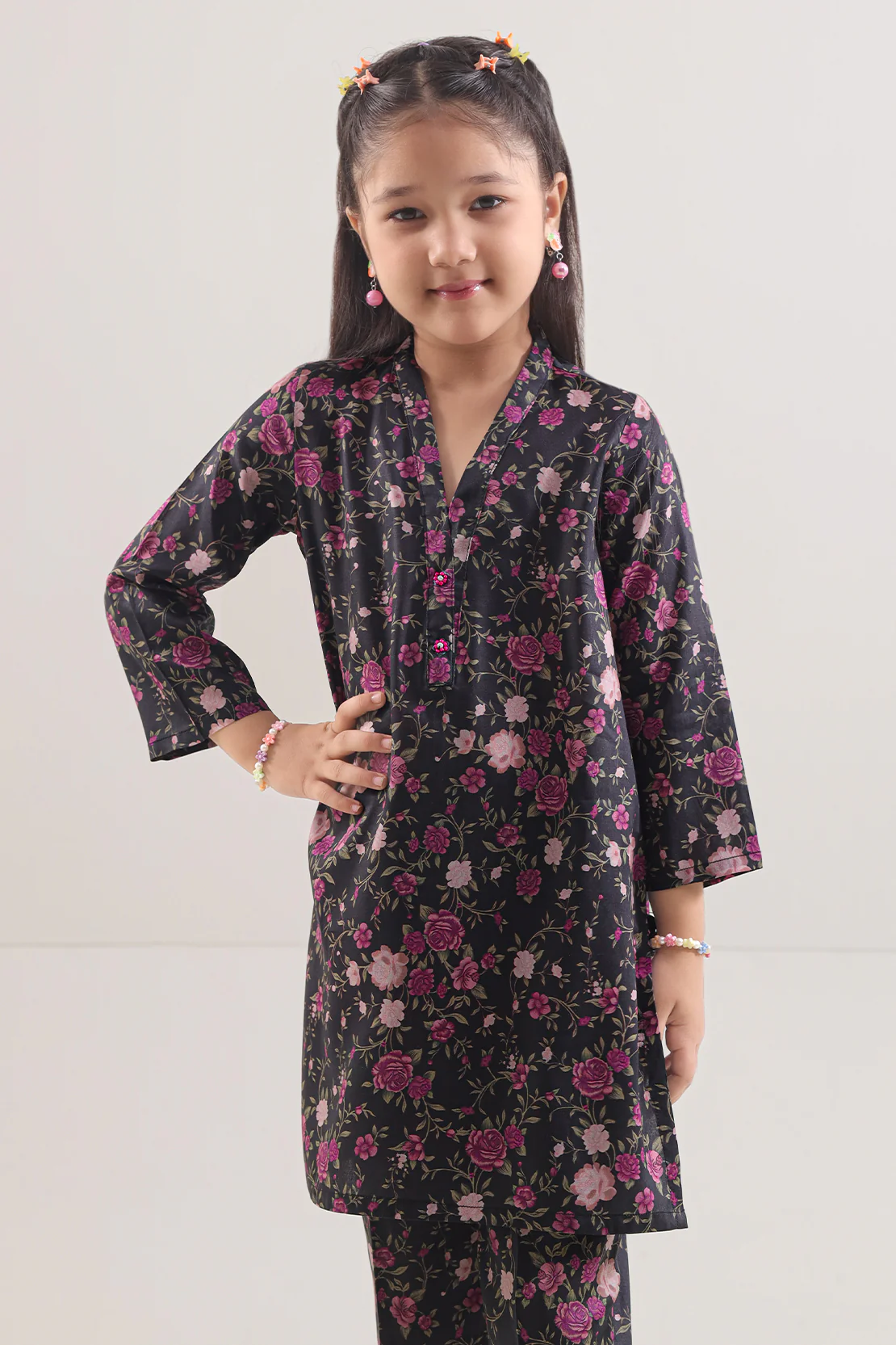 Printed Silk Touch Stitched Shirt/trouser For Kids - Image 2