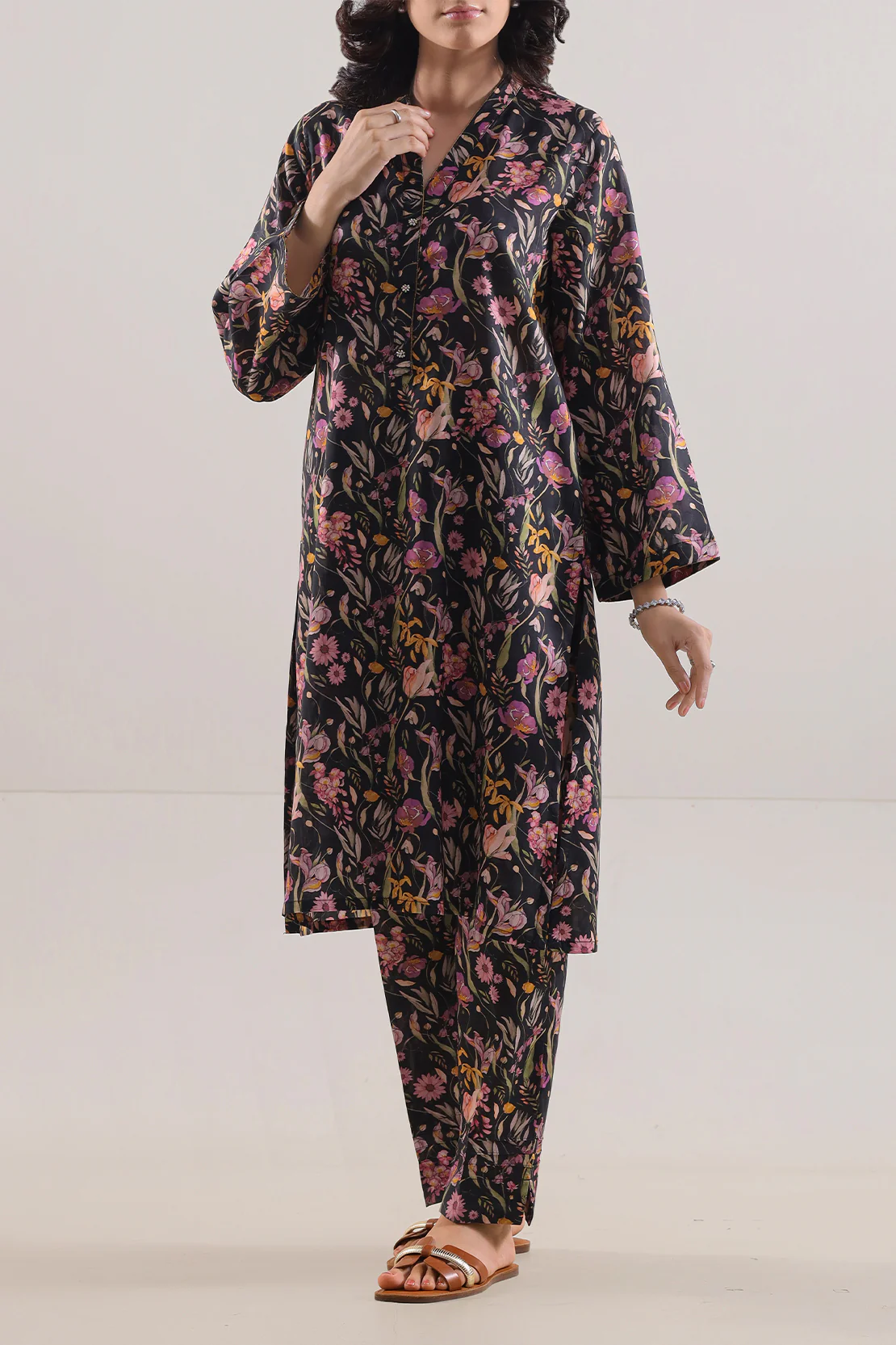 Printed Silk Touch Stitched Shirt