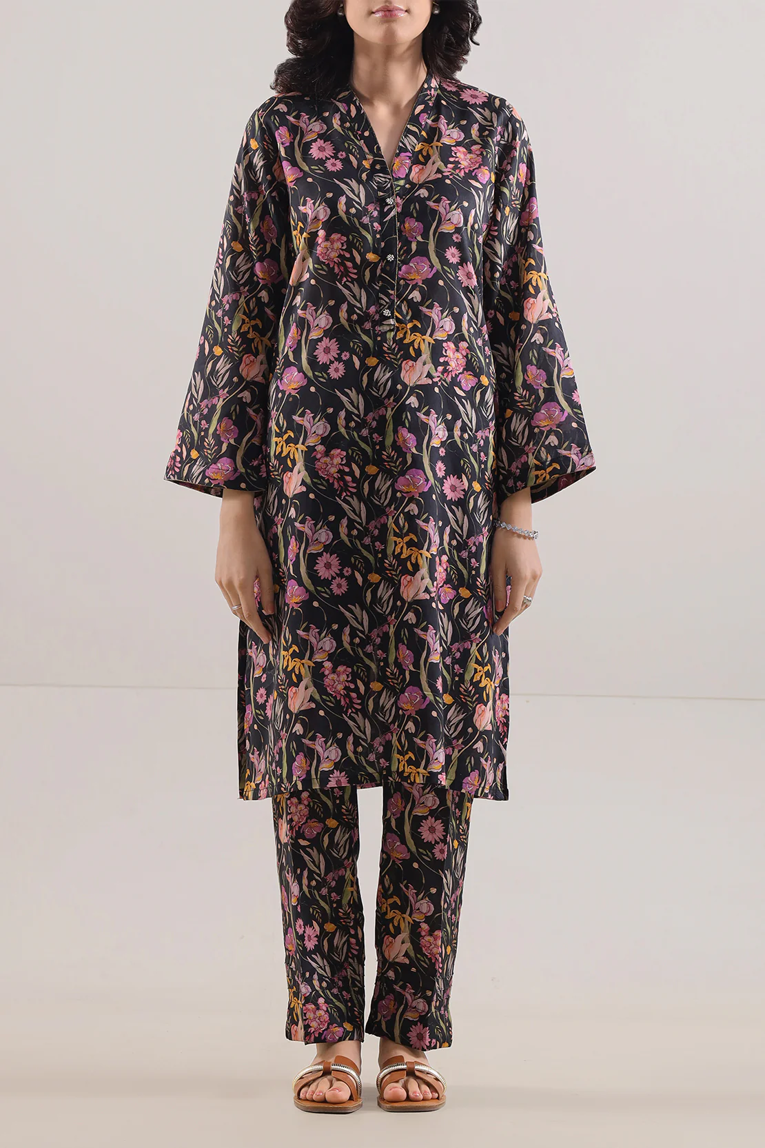 Printed Silk Touch Stitched Shirt - Image 3