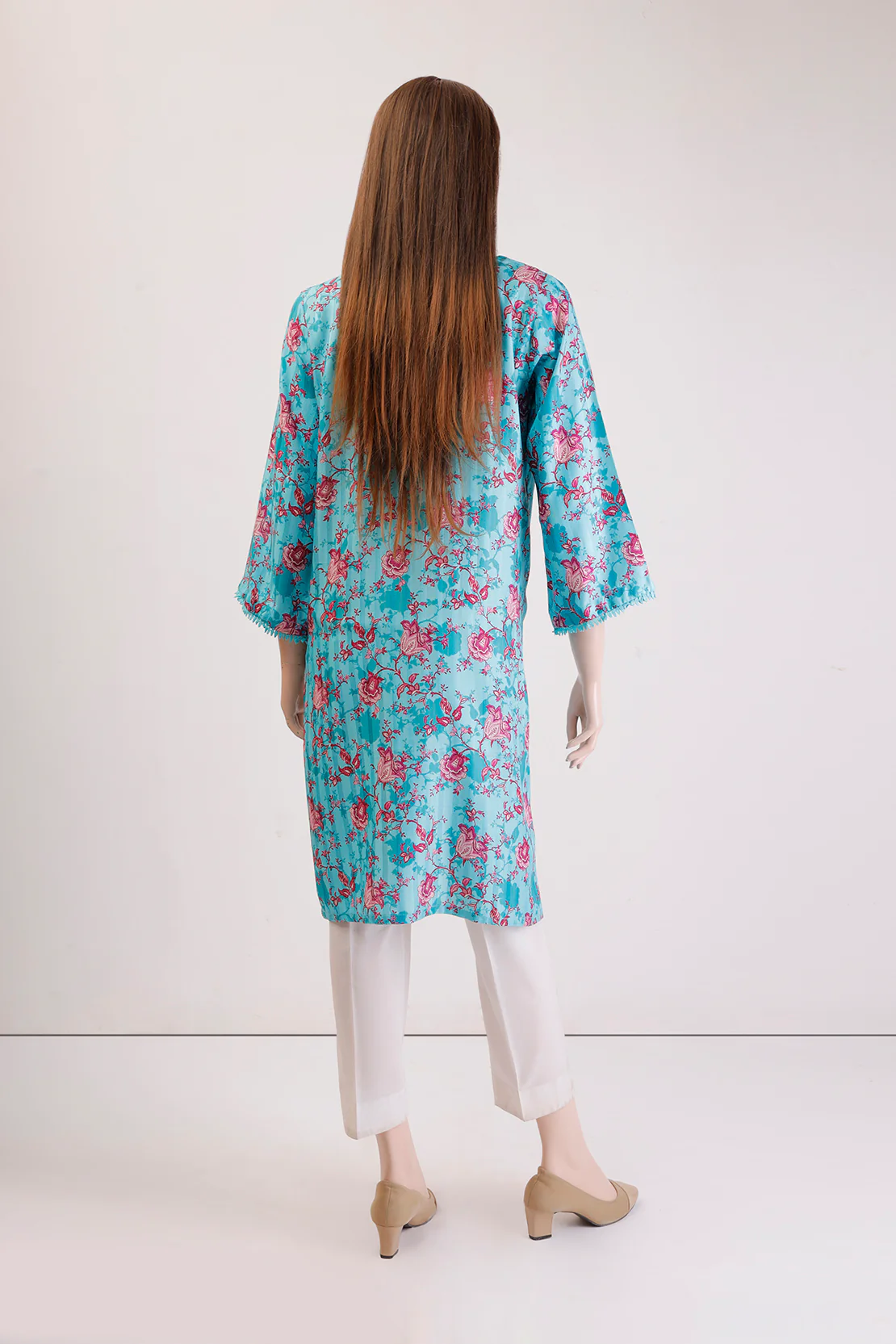 Printed Slub Cotton Stitched Shirt - Image 2