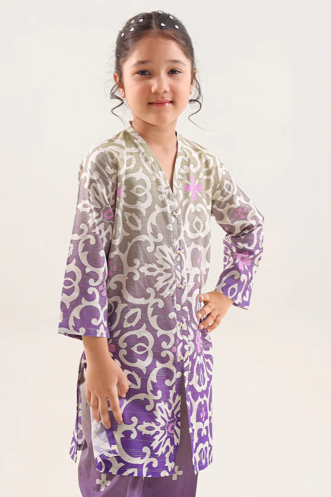 Printed Soft Cotton Touch Stitched Shirt For Kids - Image 2