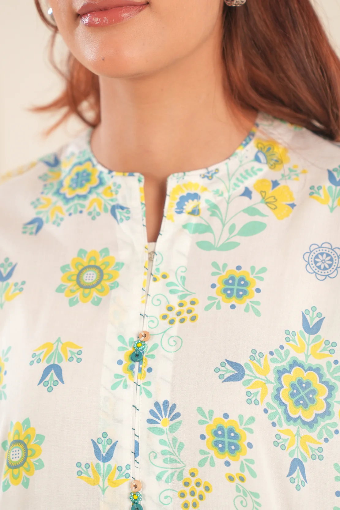 Printed Soft Touch Cotton Stitched 2 Piece (Shirt/Trouser) - Image 5