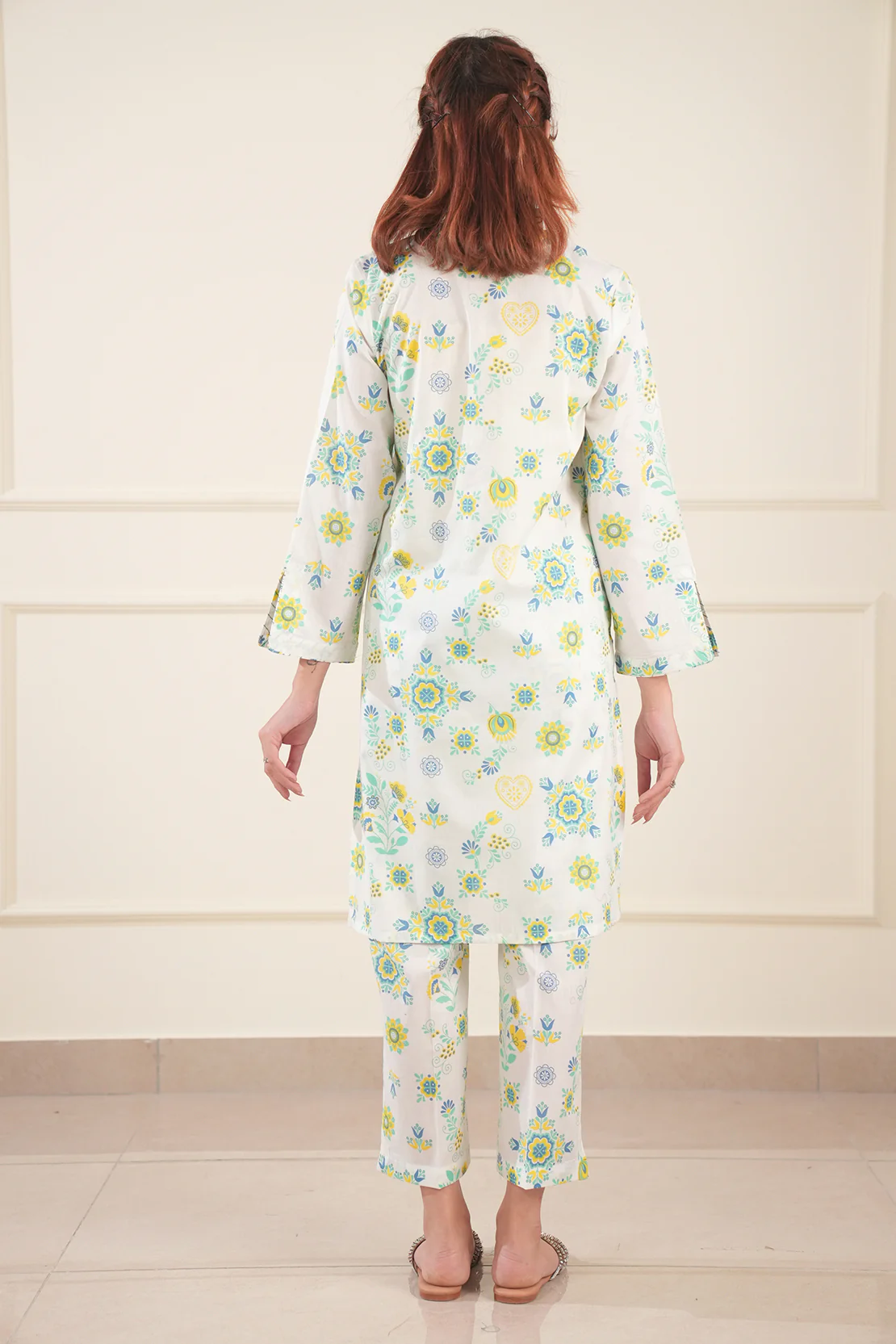 Printed Soft Touch Cotton Stitched 2 Piece (Shirt/Trouser) - Image 7