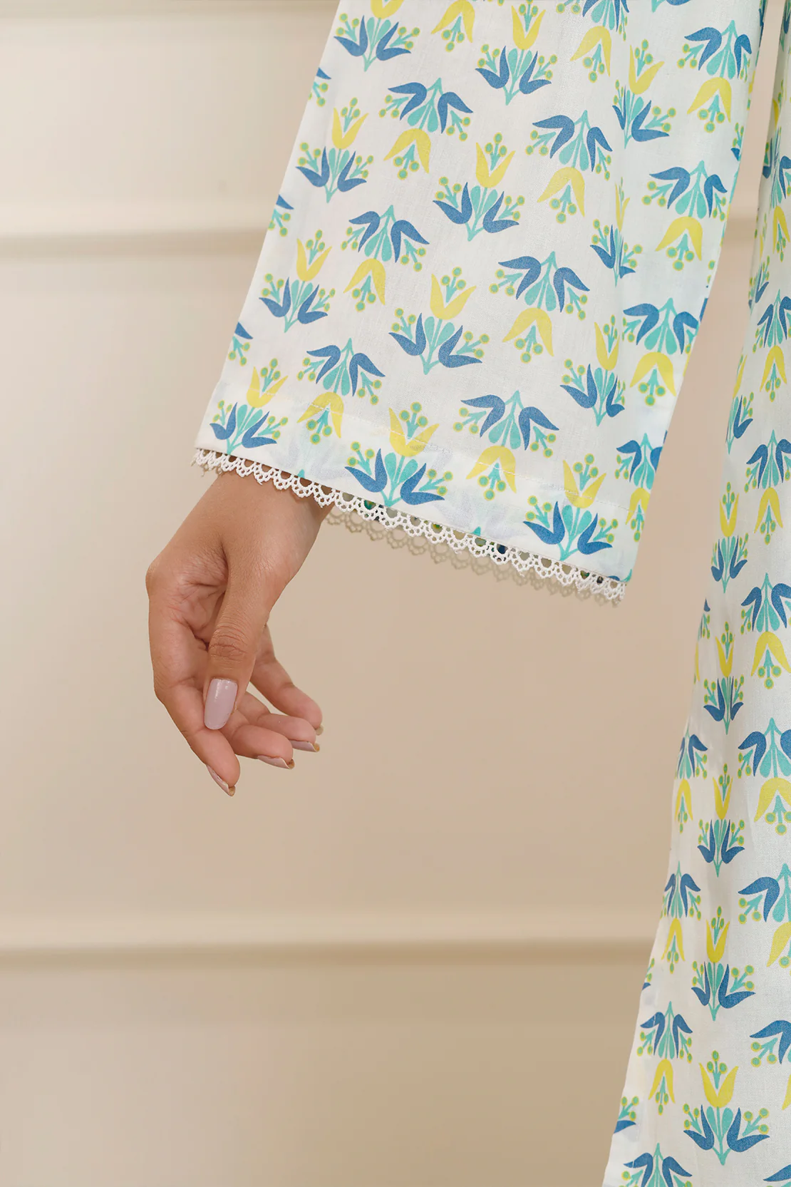 Printed Soft Touch Cotton Stitched 2 Piece (Shirt/Trouser) - Image 6