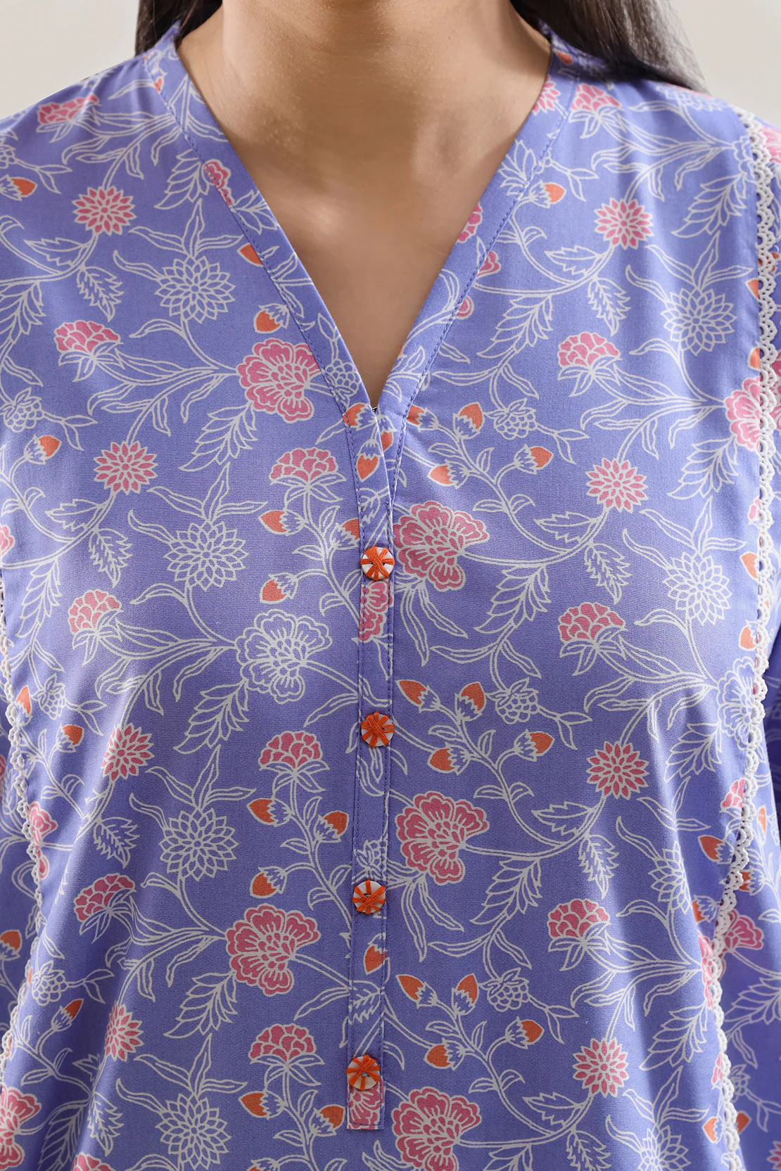 Printed Soft Touch Cotton Stitched 2 Piece (Shirt/Trouser) - Image 5