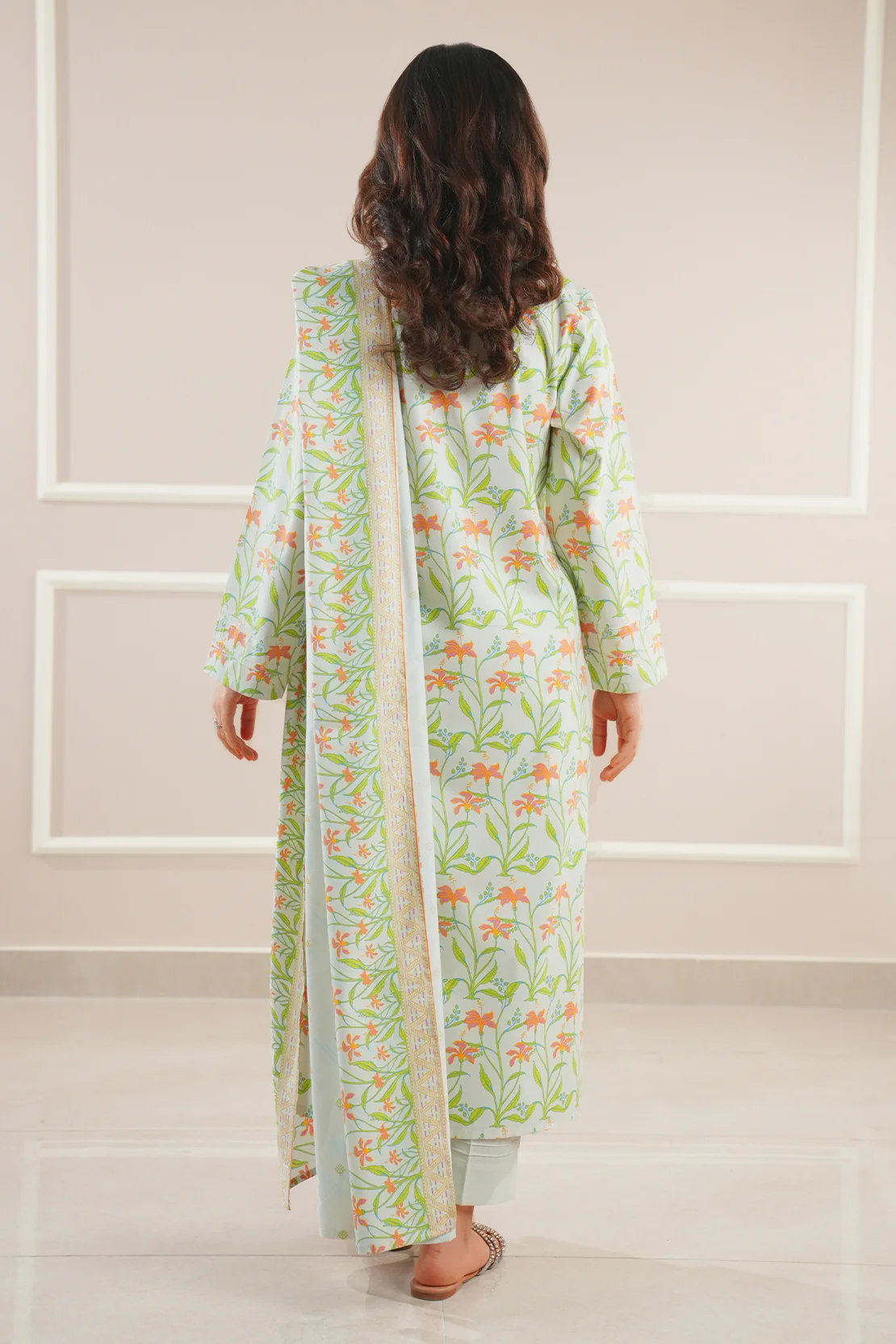 Printed Soft Touch Cotton Stitched 2 Piece (Shirt/Trouser) - Image 3