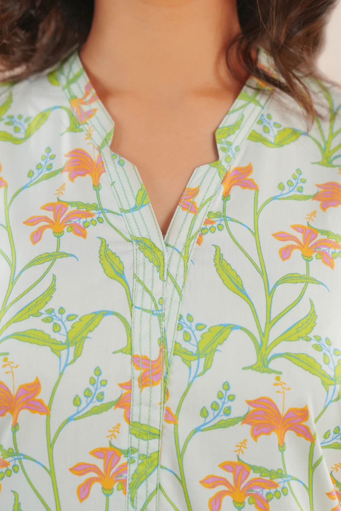 Printed Soft Touch Cotton Stitched 2 Piece (Shirt/Trouser) - Image 5
