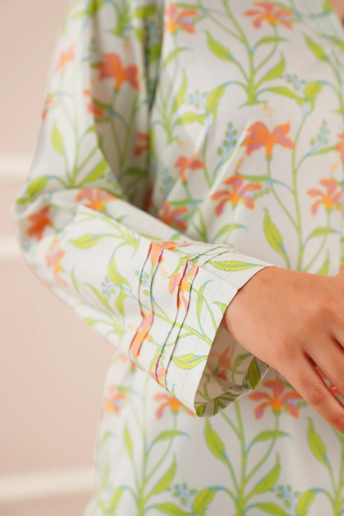 Printed Soft Touch Cotton Stitched 2 Piece (Shirt/Trouser) - Image 6