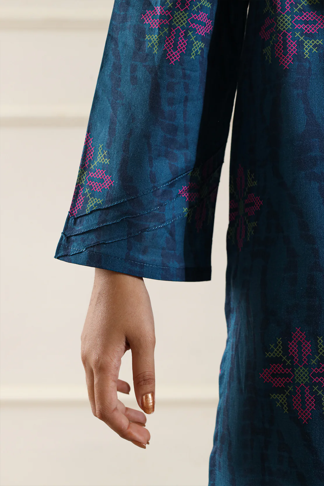 Printed Soft Touch Cotton Stitched 2 Piece (Shirt/Trouser) - Image 9