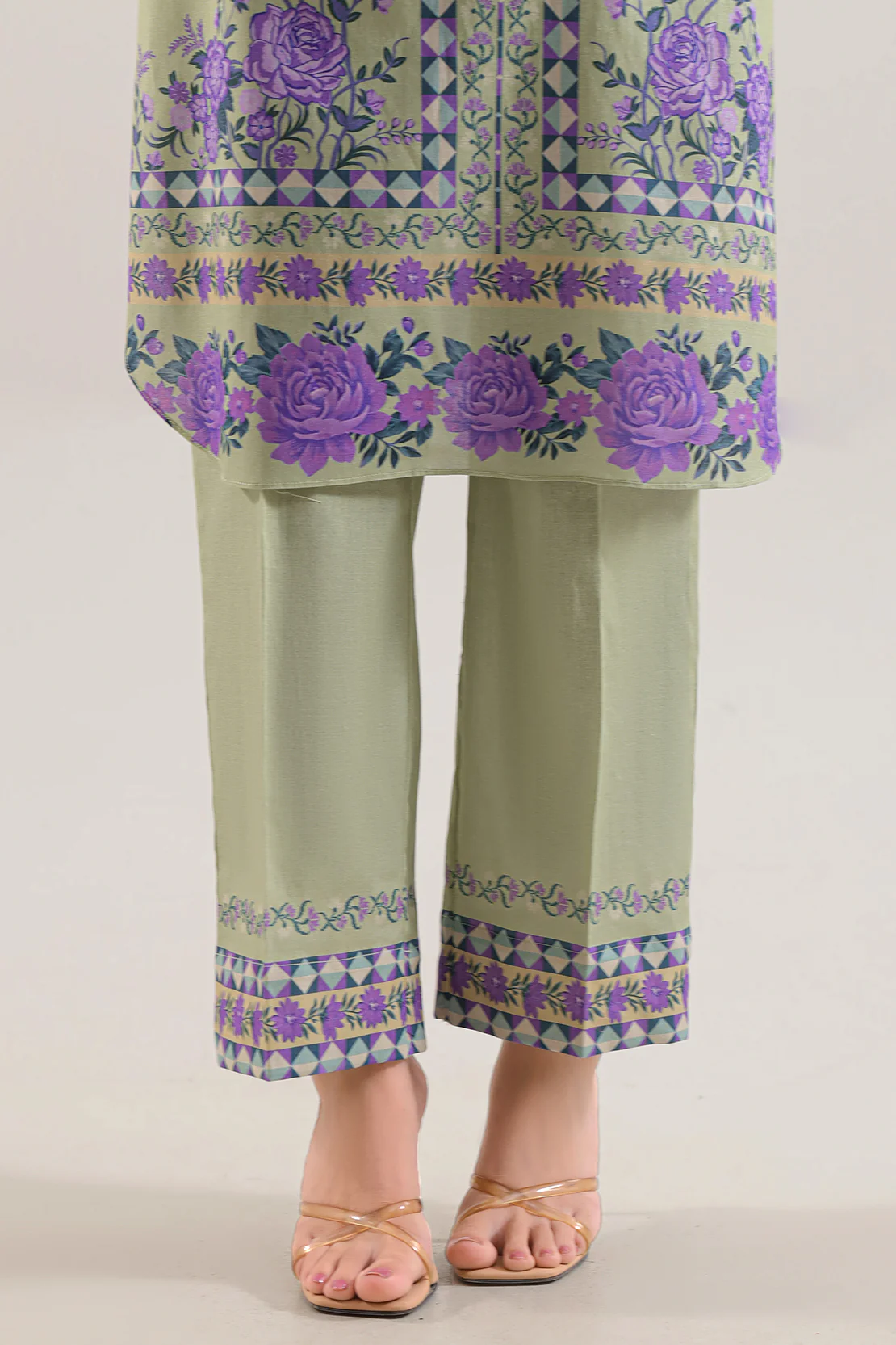 Printed Soft Touch Cotton Stitched 2 Piece (Shirt/Trouser) - Image 6