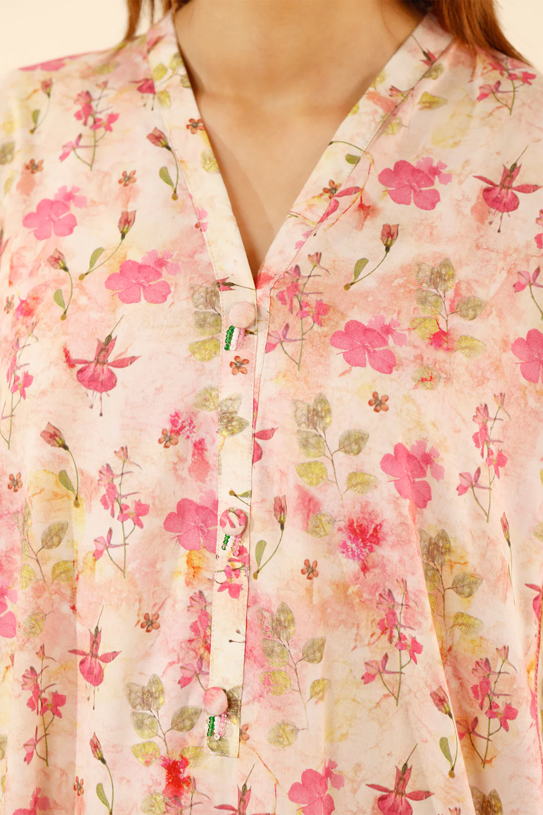 Printed Soft Touch Cotton Stitched 3 Piece - Image 6