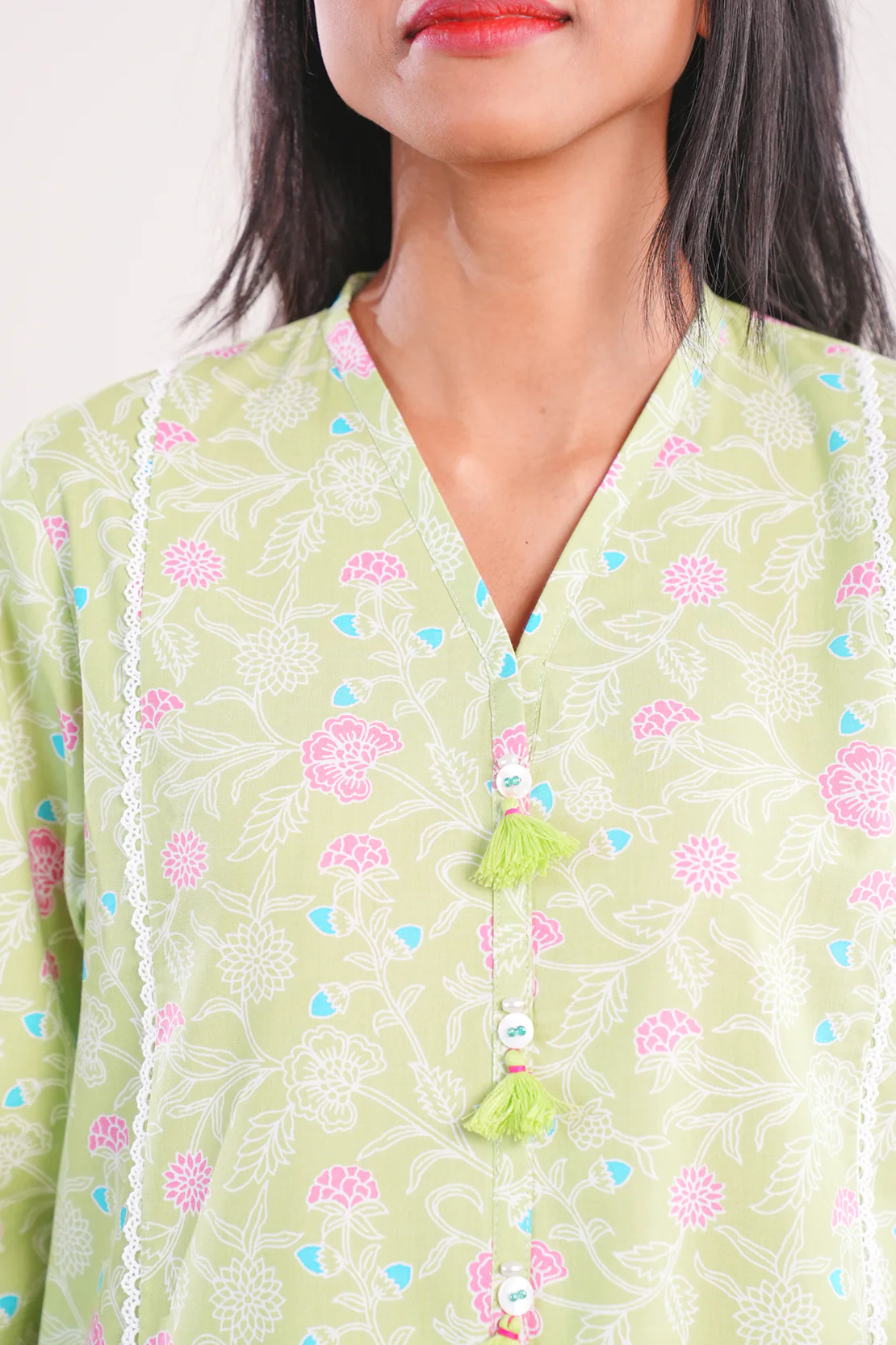 Printed Soft Touch Cotton Stitched Shirt - Image 5