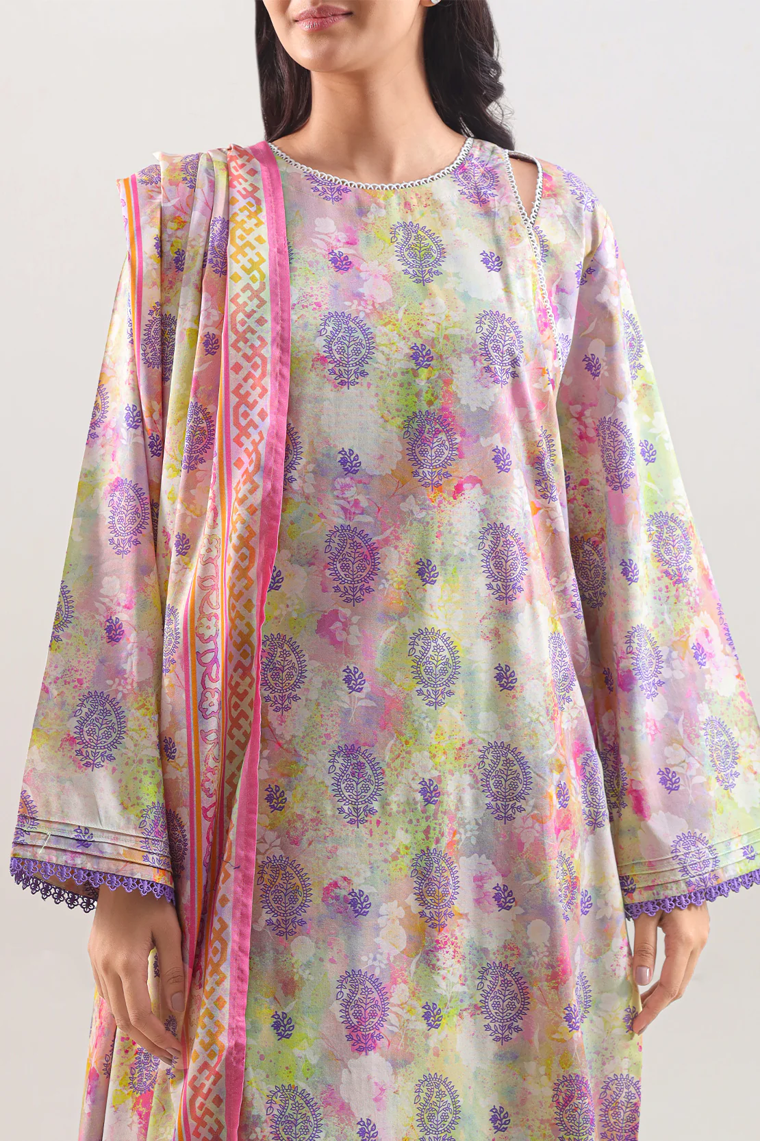 Printed Soft Touch Cotton Stitched Shirt - Image 2