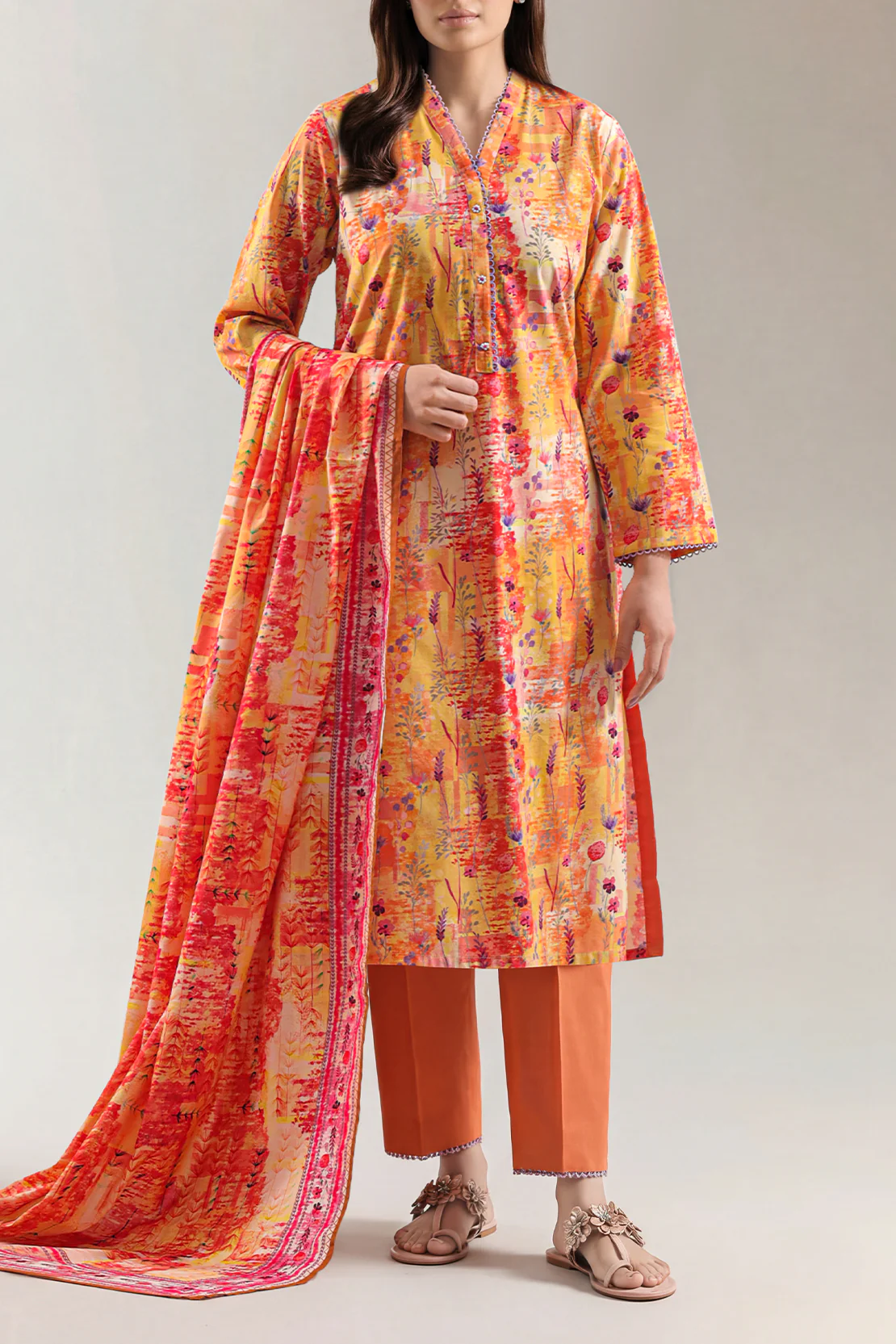 Printed Soft Touch Cotton Stitched Shirt