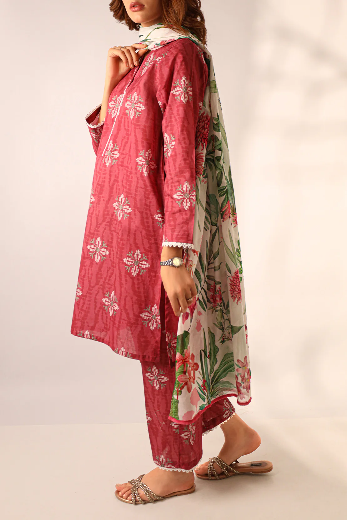 Printed Soft Touch Cotton Stitched Shirt - Image 6