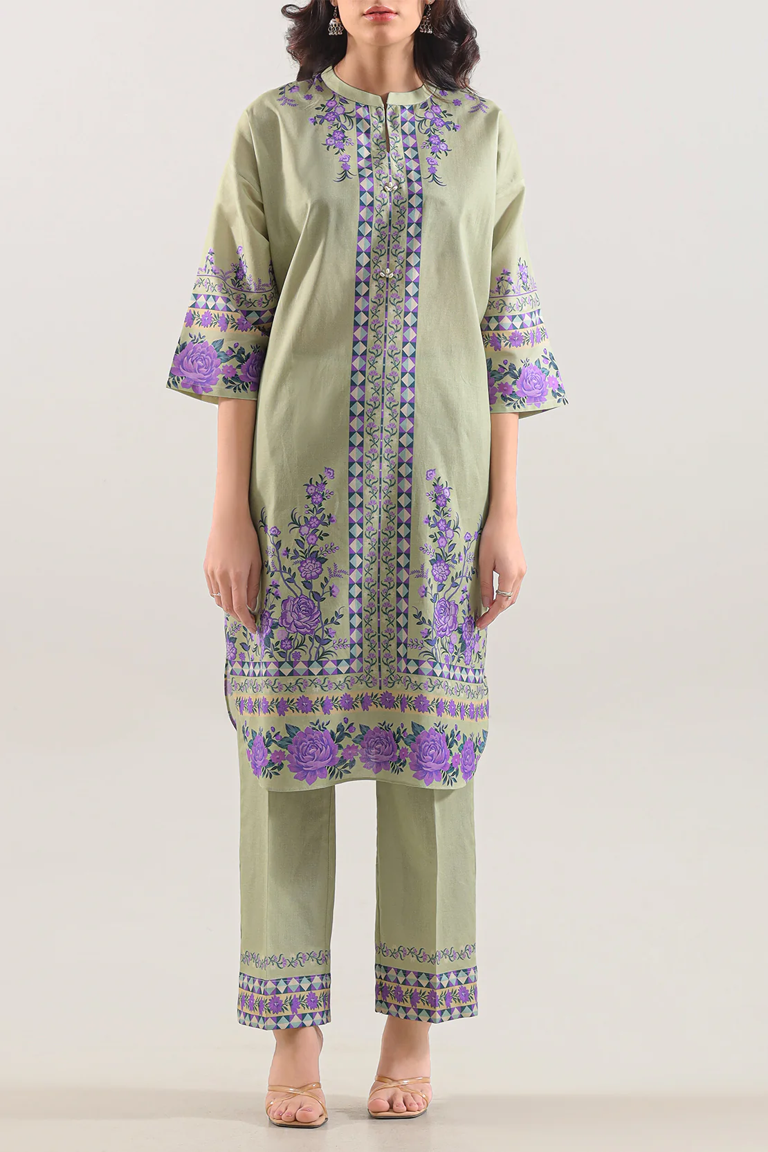 Printed Soft Touch Cotton Stitched Shirt