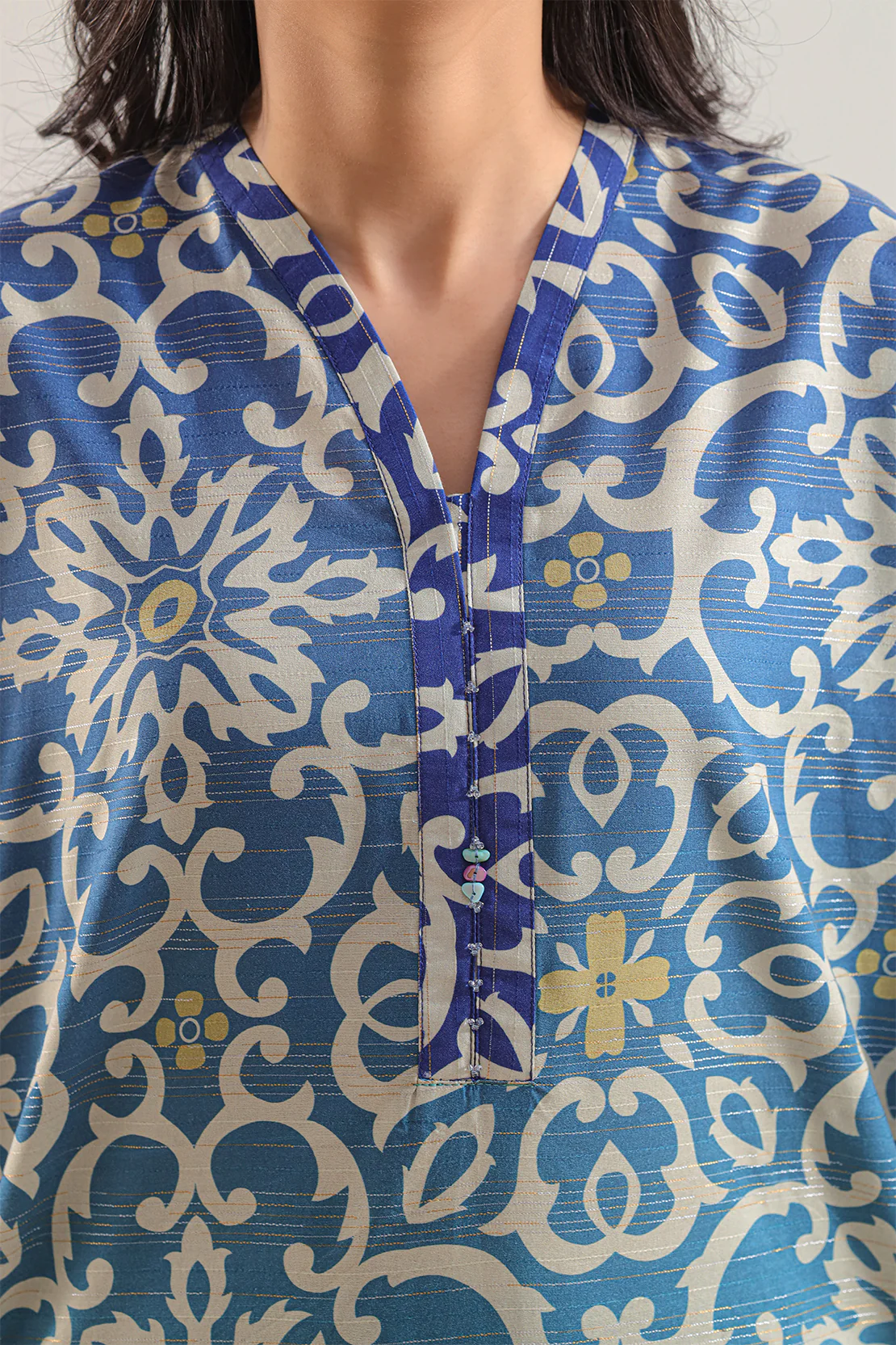 Printed Soft Touch Cotton Stitched Shirt - Image 3