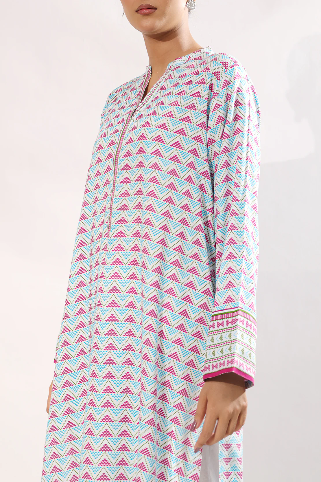 Printed Soft Touch Cotton Stitched Shirt - Image 6
