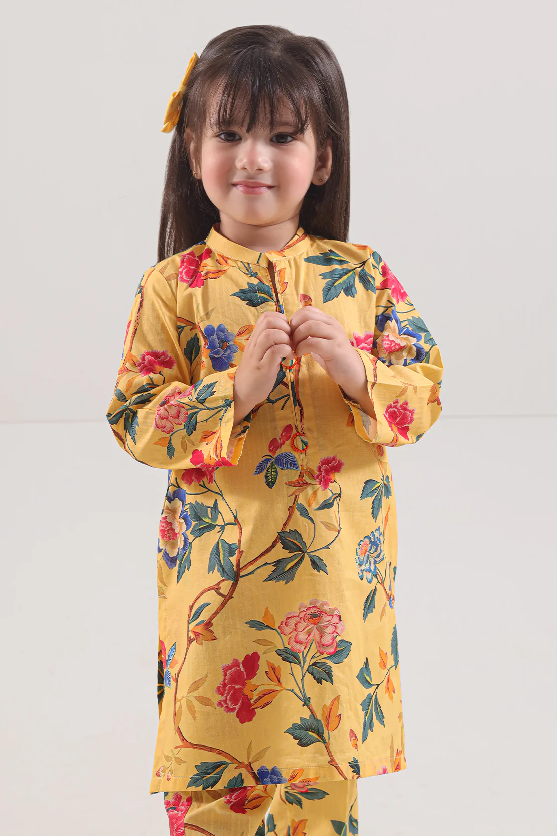 Printed Strip Lawn Stitched 2 Piece (Shirt/Trouser) For Kids - Image 2