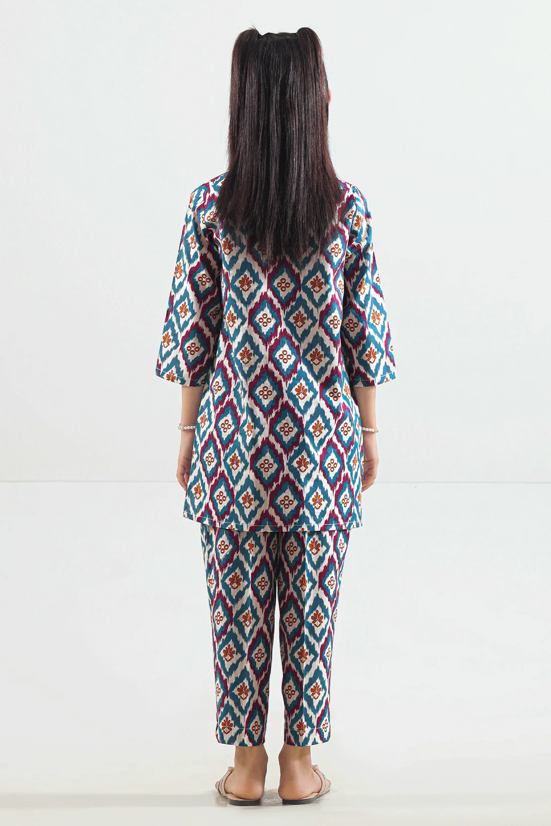 Printed Strip Lawn Stitched 2 Piece (Shirt/Trouser) For Kids - Image 6