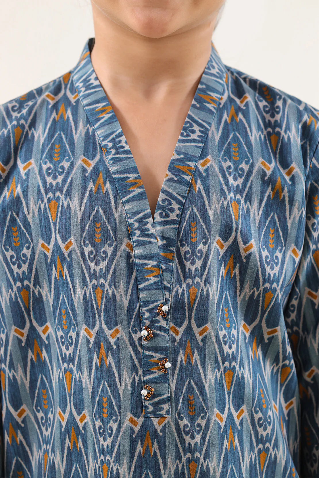 Printed Strip Lawn Stitched 2 Piece (Shirt/Trouser) For Kids - Image 4