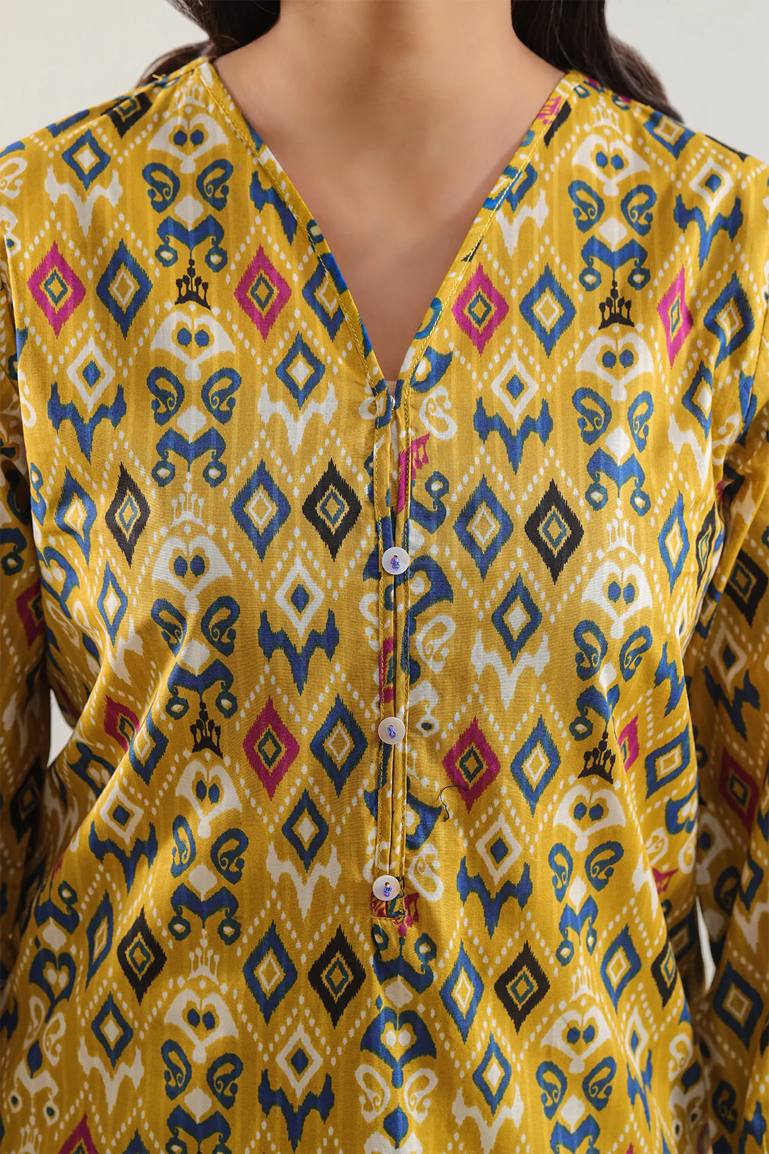Printed Strip Lawn Stitched 2 Piece (Shirt/Trouser) - Image 2