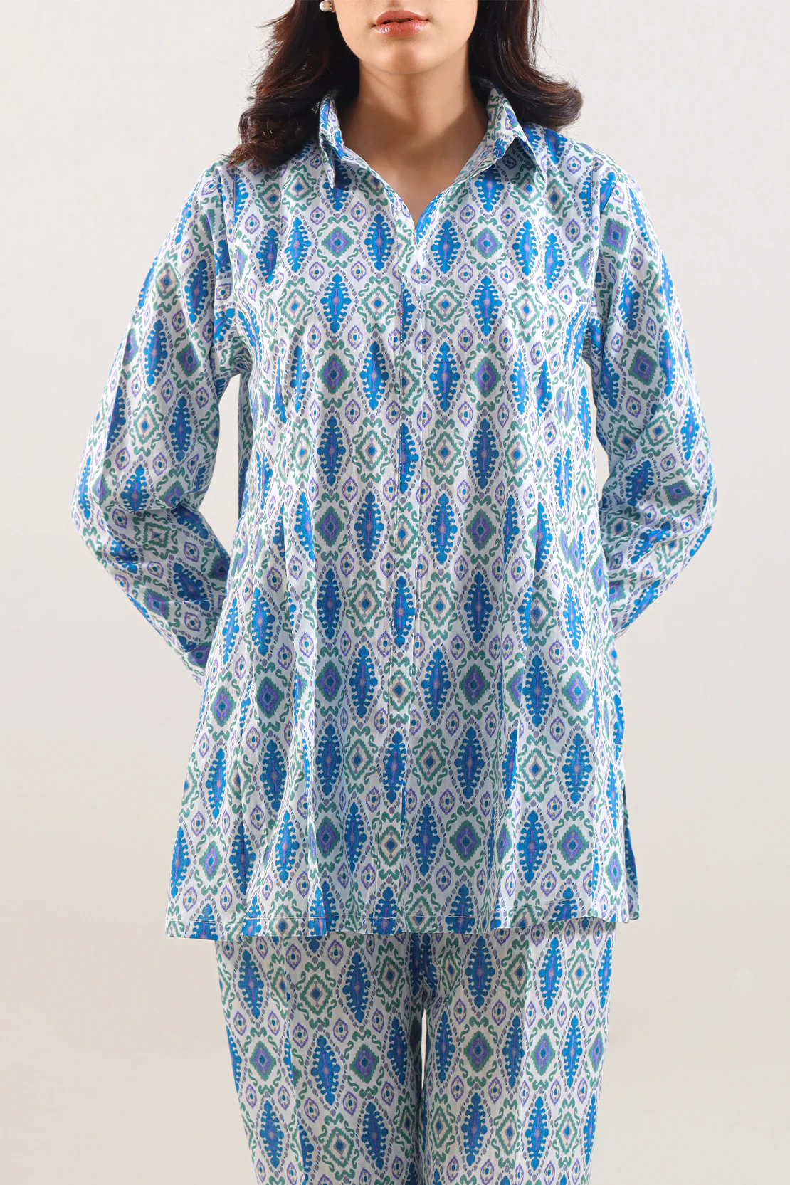 Printed Strip Lawn Stitched 2 Piece (Shirt/Trouser) - Image 2