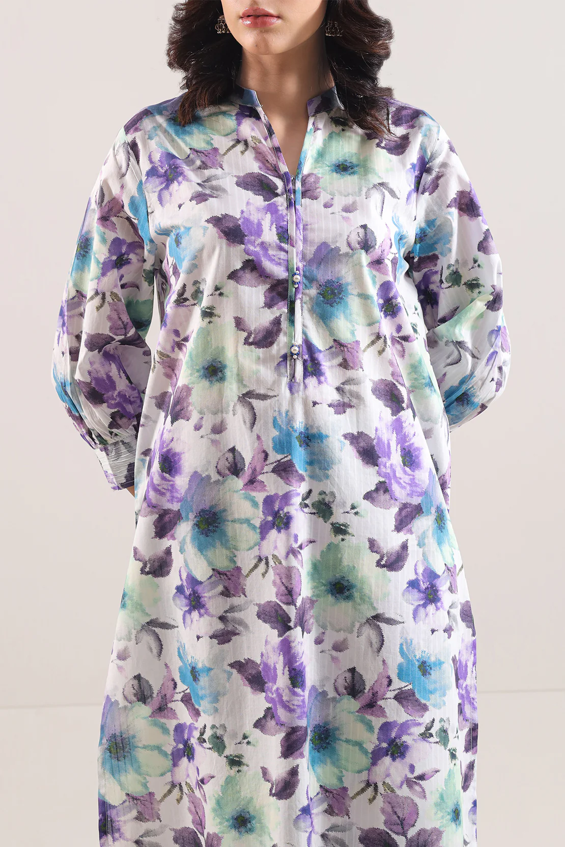 Printed Strip Lawn Stitched 2 Piece (Shirt/Trouser) - Image 2
