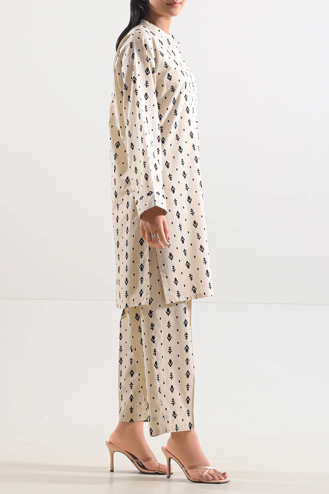 Printed Strip Lawn Stitched 2 Piece (Shirt/Trouser) - Image 3