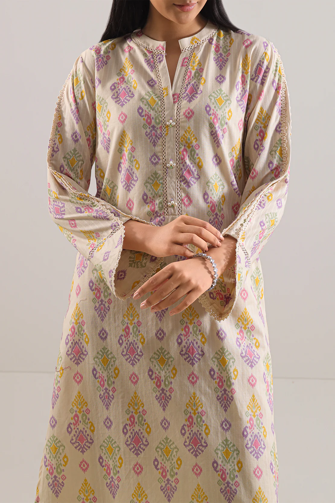 Printed Strip Lawn Stitched 2 Piece (Shirt/Trouser) - Image 3