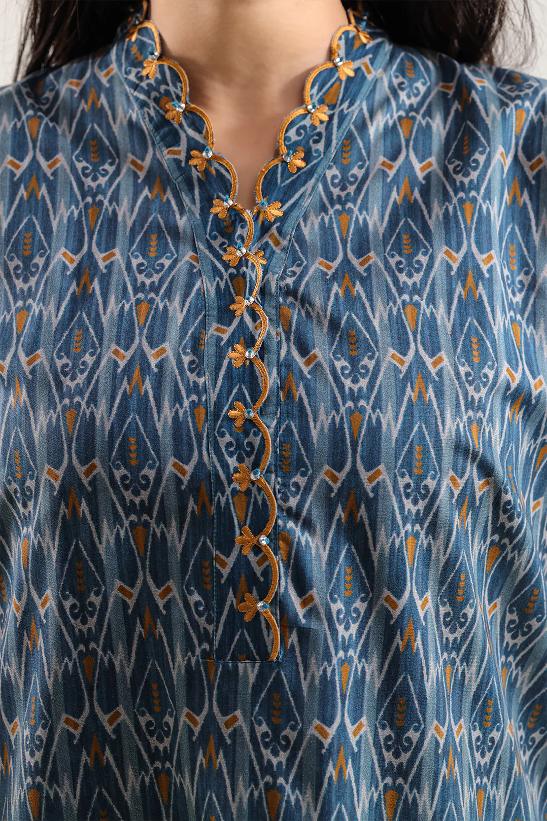 Printed Strip Lawn Stitched 2 Piece (Shirt/Trouser) - Image 3