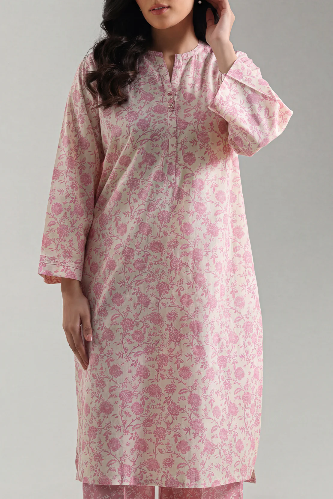 Printed Lawn Stitched 2 Piece (Shirt/Trouser) - Image 3