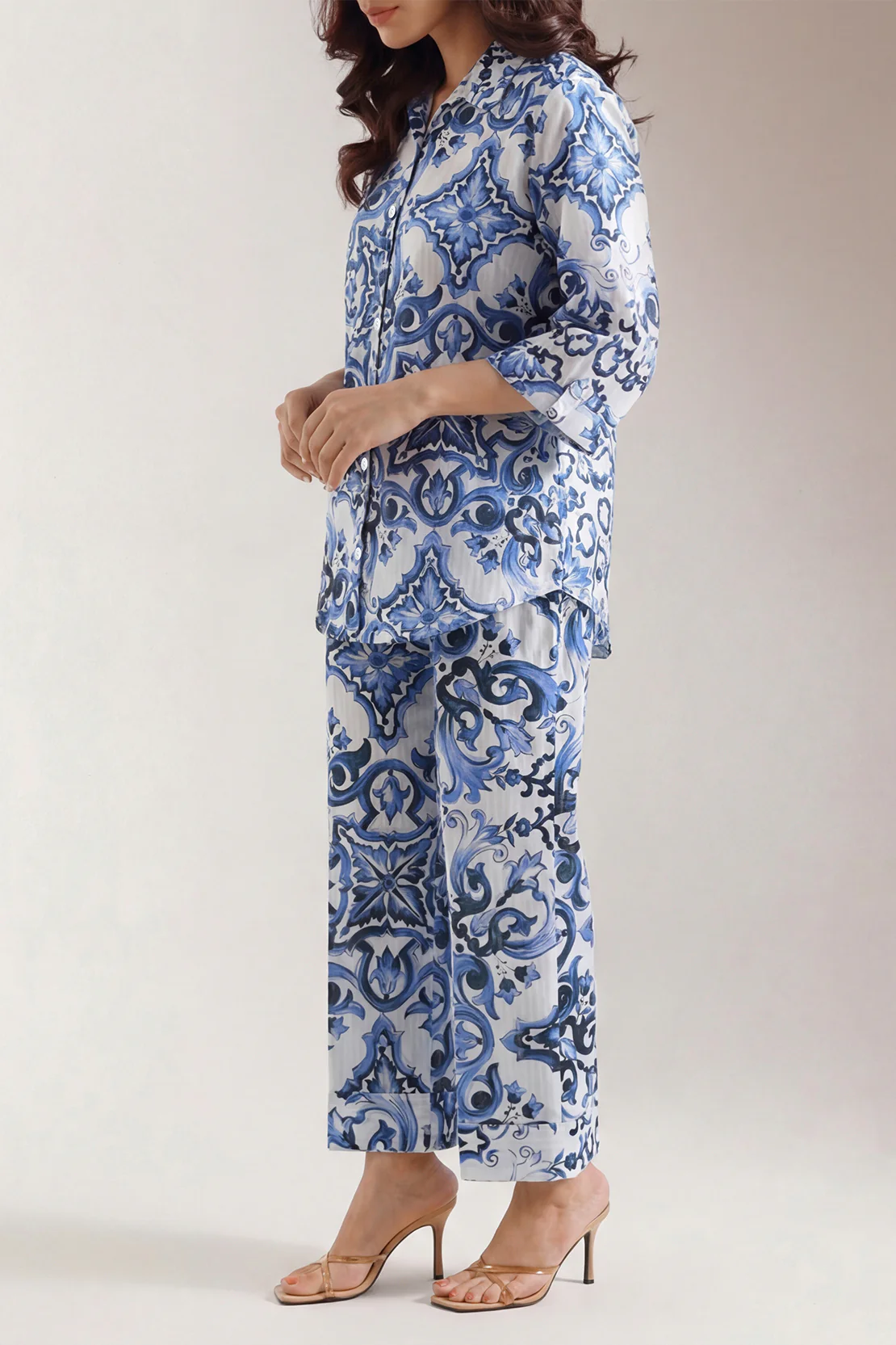Printed Strip Lawn Stitched 2 Piece (Shirt/Trouser) - Image 2