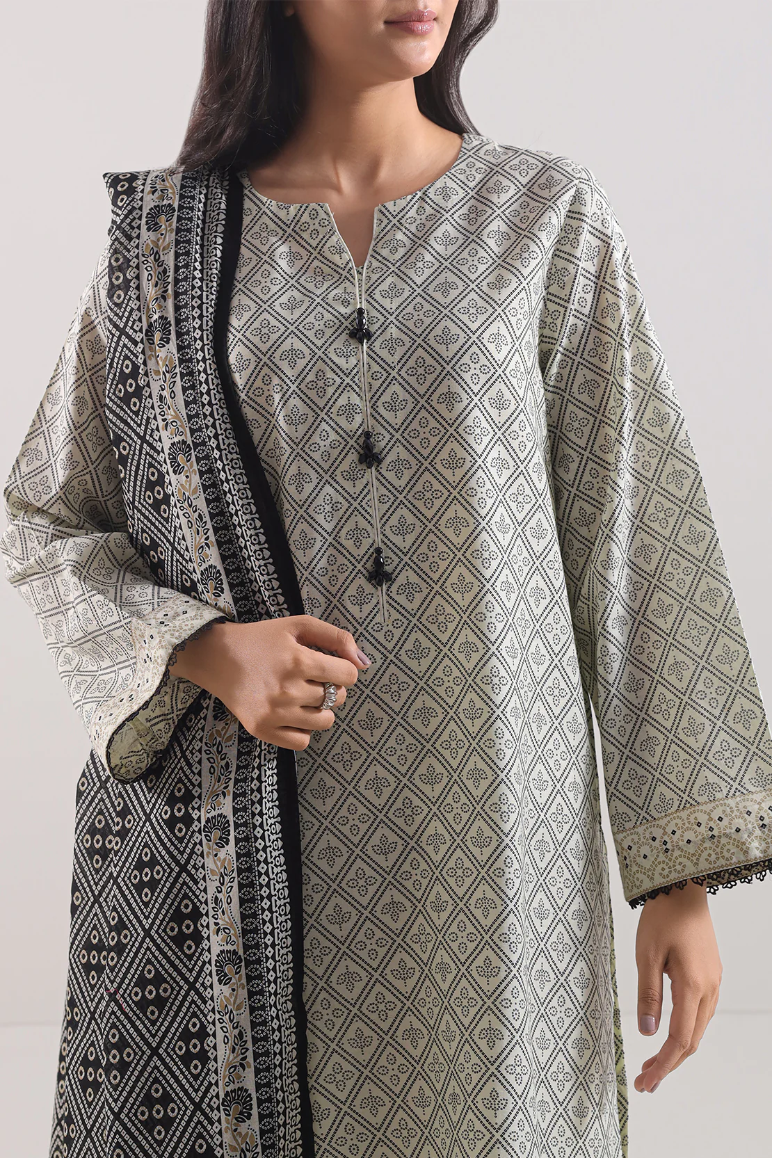 Printed Lawn Stitched 3 Piece - Image 2
