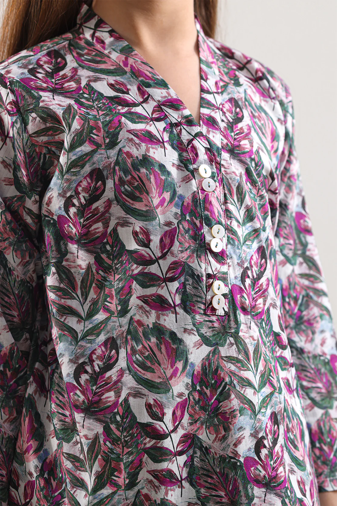 Printed Strip Lawn Stitched Shirt For Kids - Image 5
