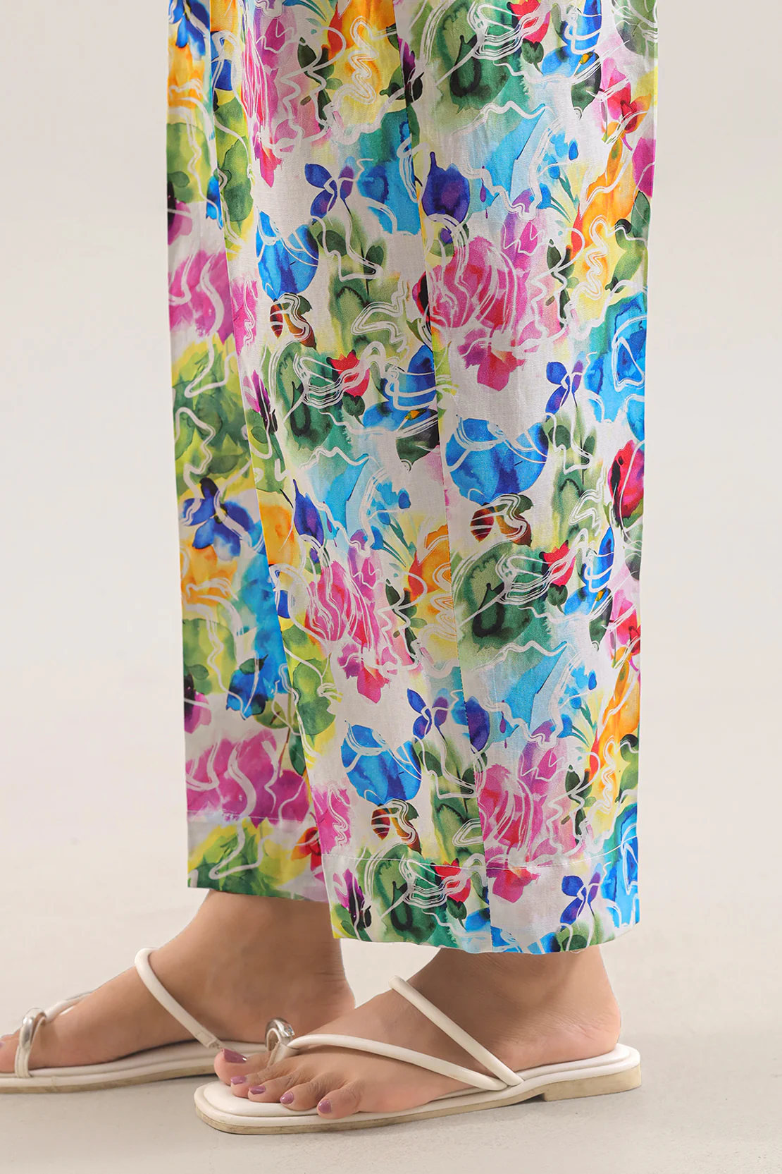 Printed Strip Lawn Stitched Shirt - Image 5