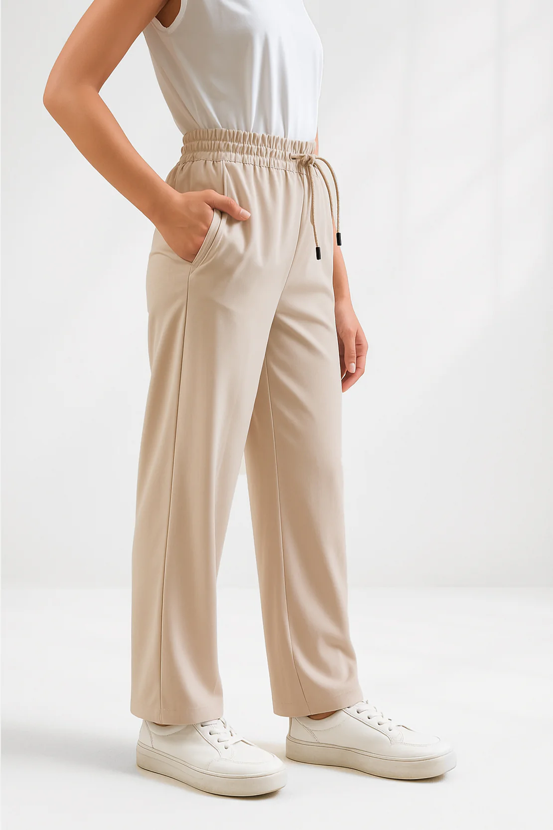 Relaxed Drawstring Trousers - Image 3