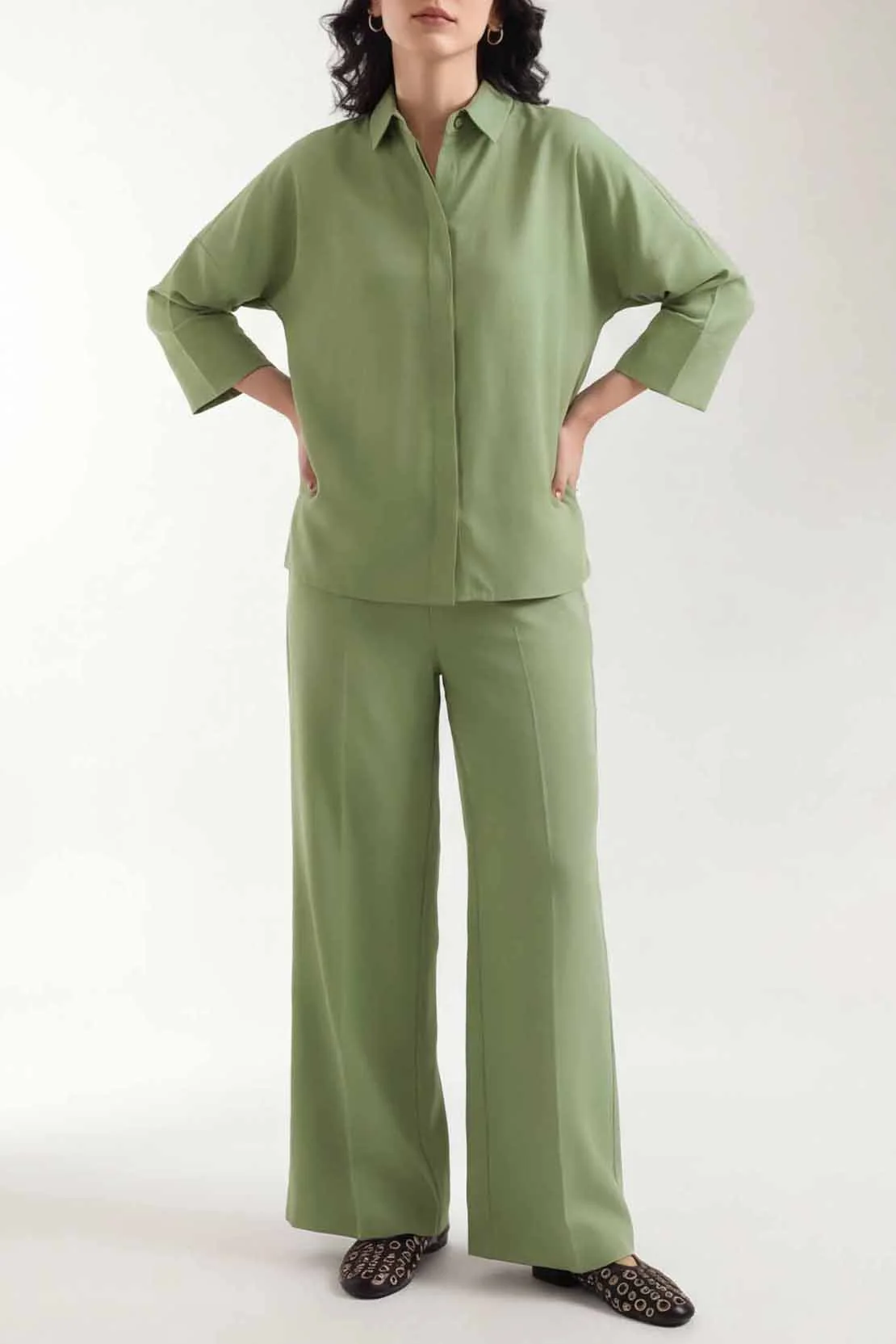 Relaxed Silky Shirt