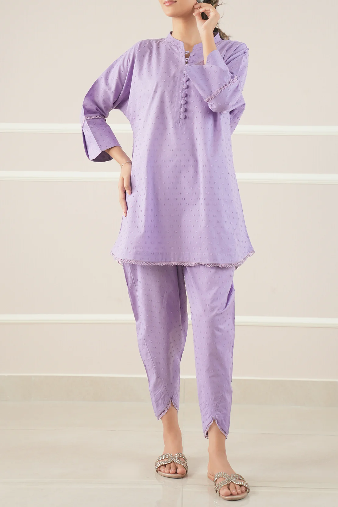 Reverse Jacquard Stitched 2 Piece (Shirt/Trouser)