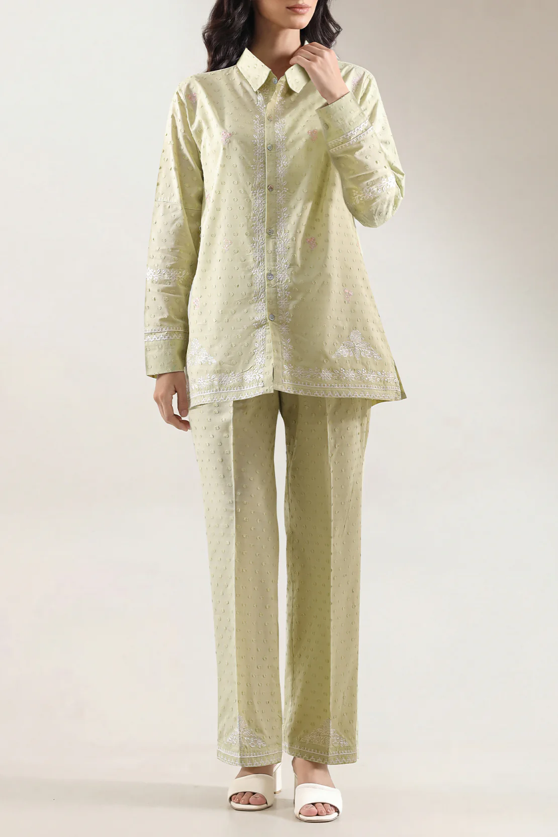 Reverse Jacquard Stitched 2 Piece (Shirt/Trouser)