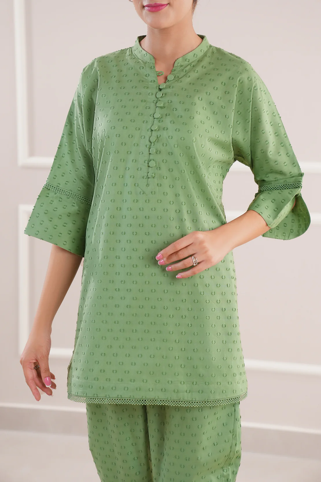 Reverse Jacquard Stitched 2 Piece (Shirt/Trouser) - Image 2