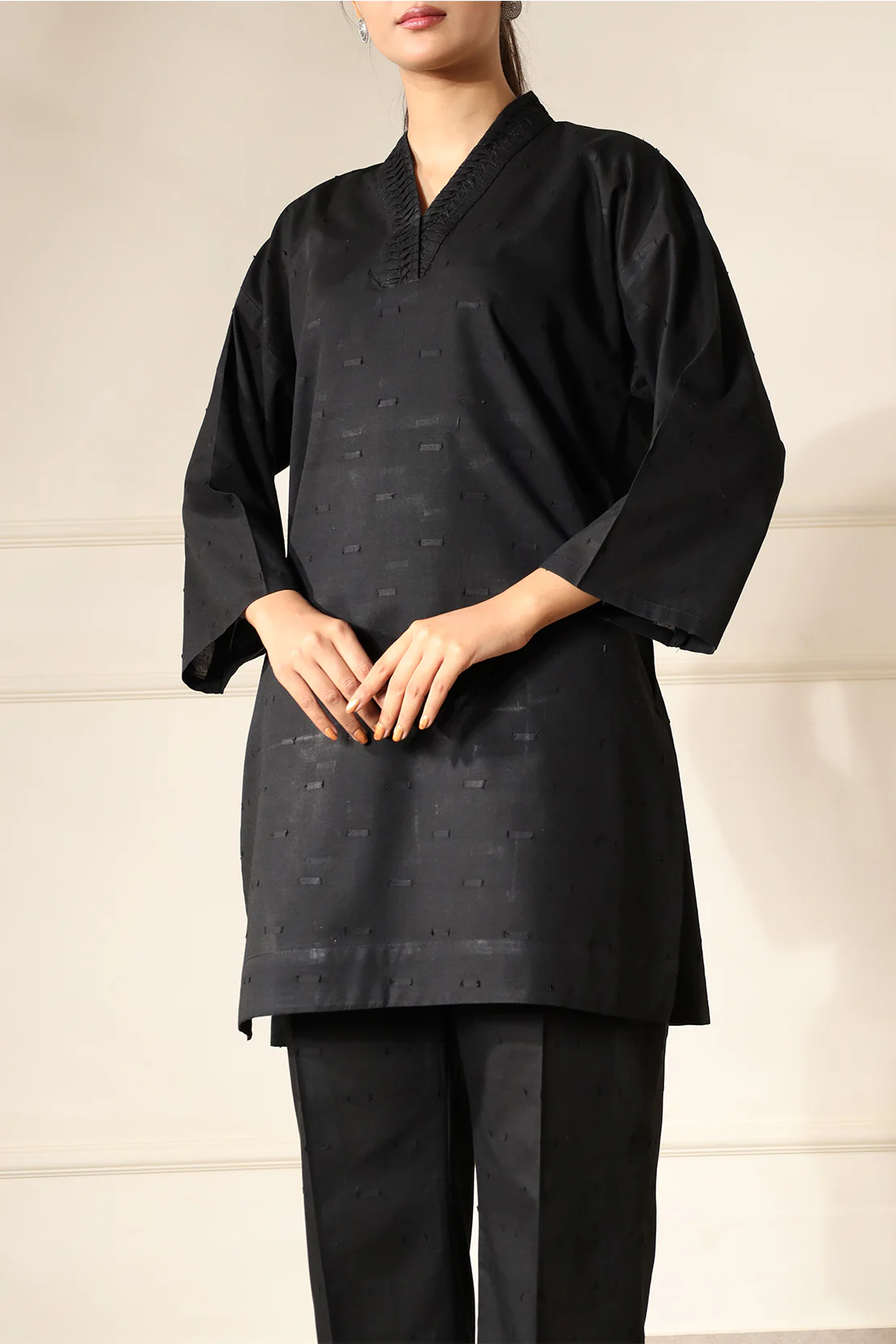 Reverse Jacquard Stitched Shirt - Image 3