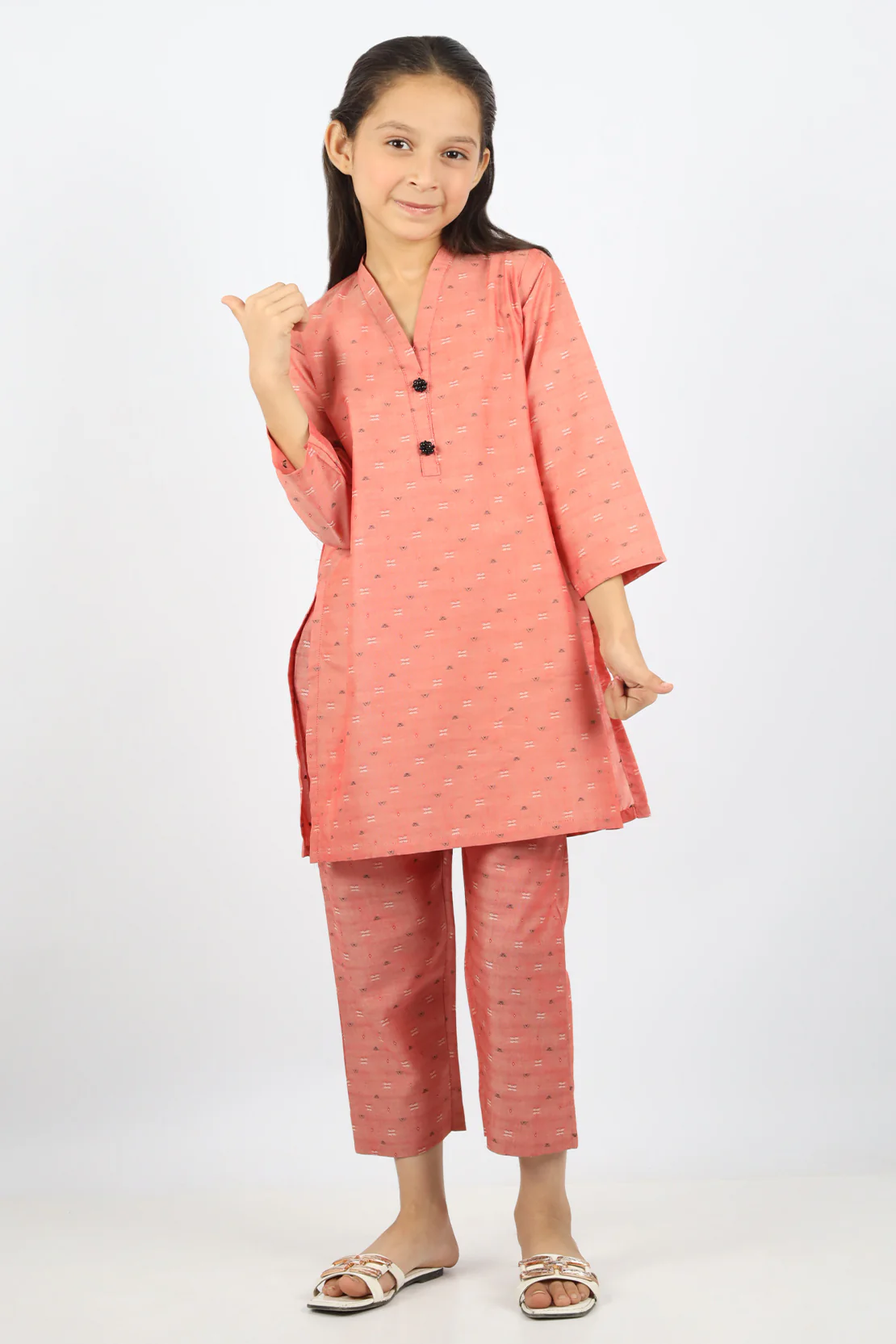 SAYA's Printed Cotton Jacquard Stitched For Mom And Daughter - Image 2