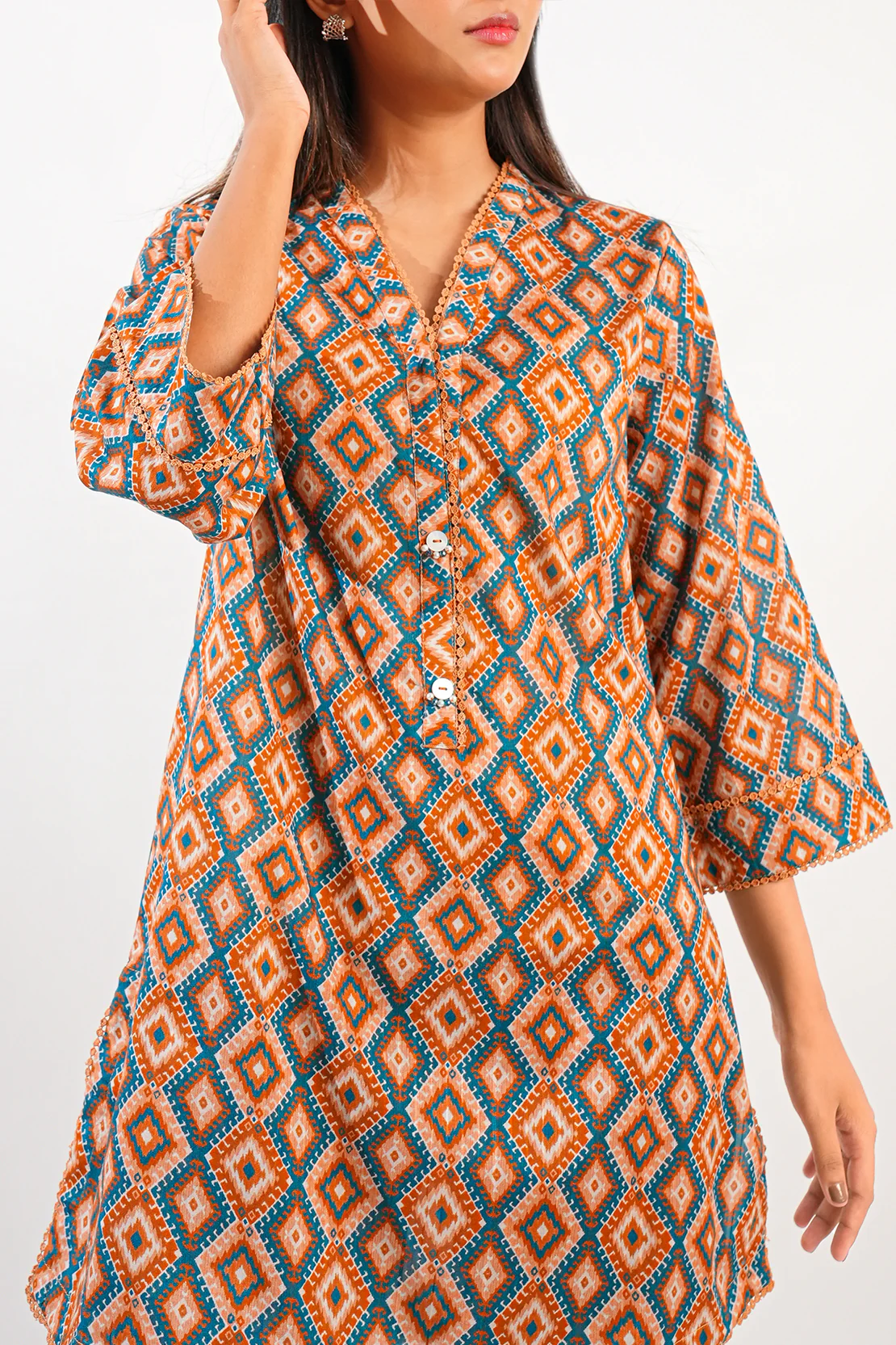 SAYA's Printed Lawn Stitched For Mom And Daughter - Image 9