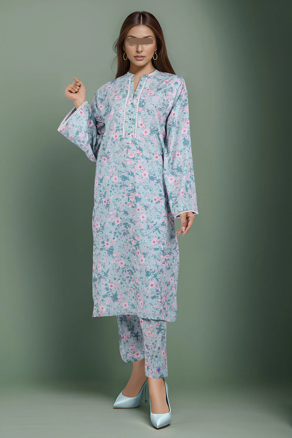 SAYA's Printed Polyester Stitched For Mom And Daughter
