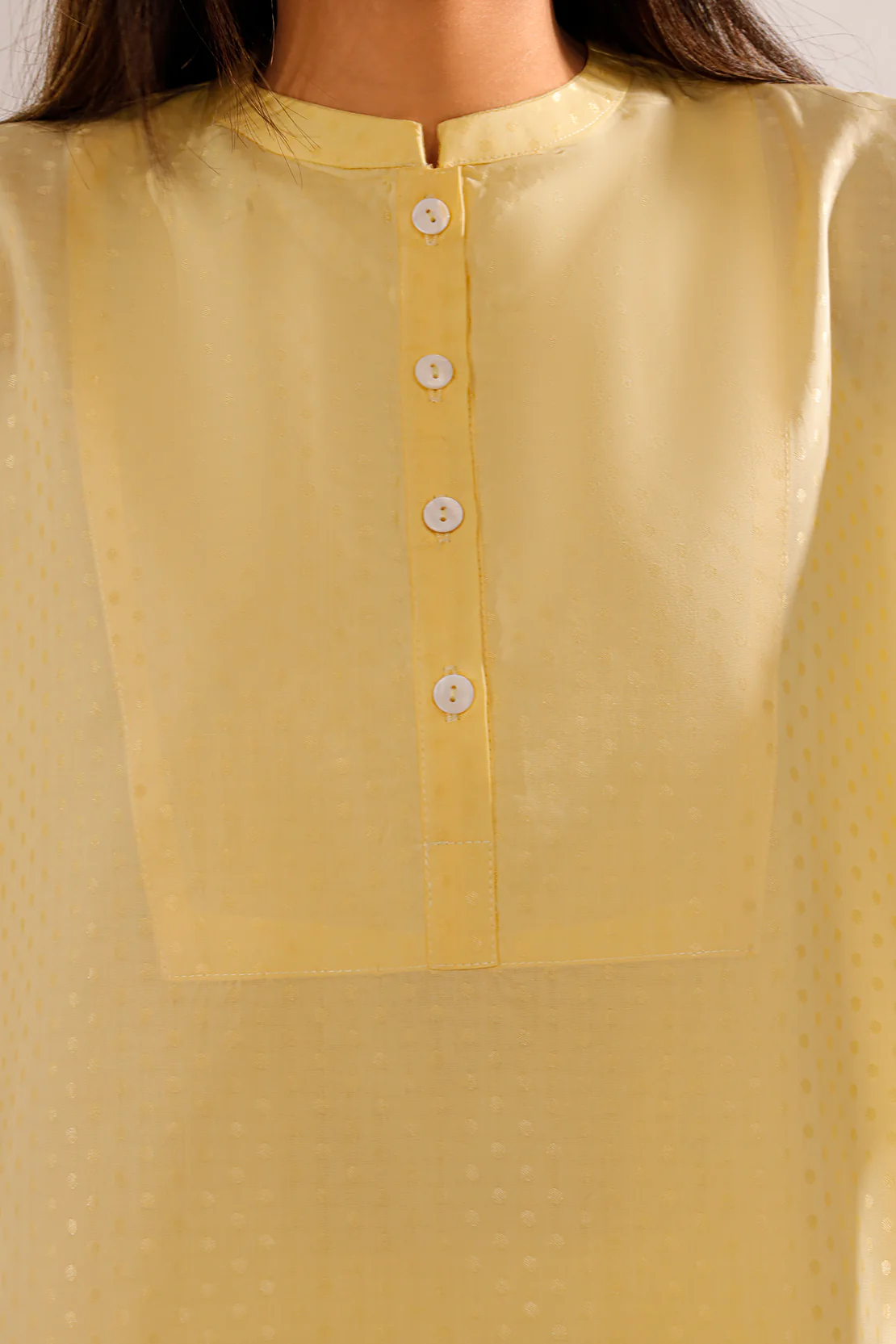 Self Jacquard Stitched Shirt - Image 5